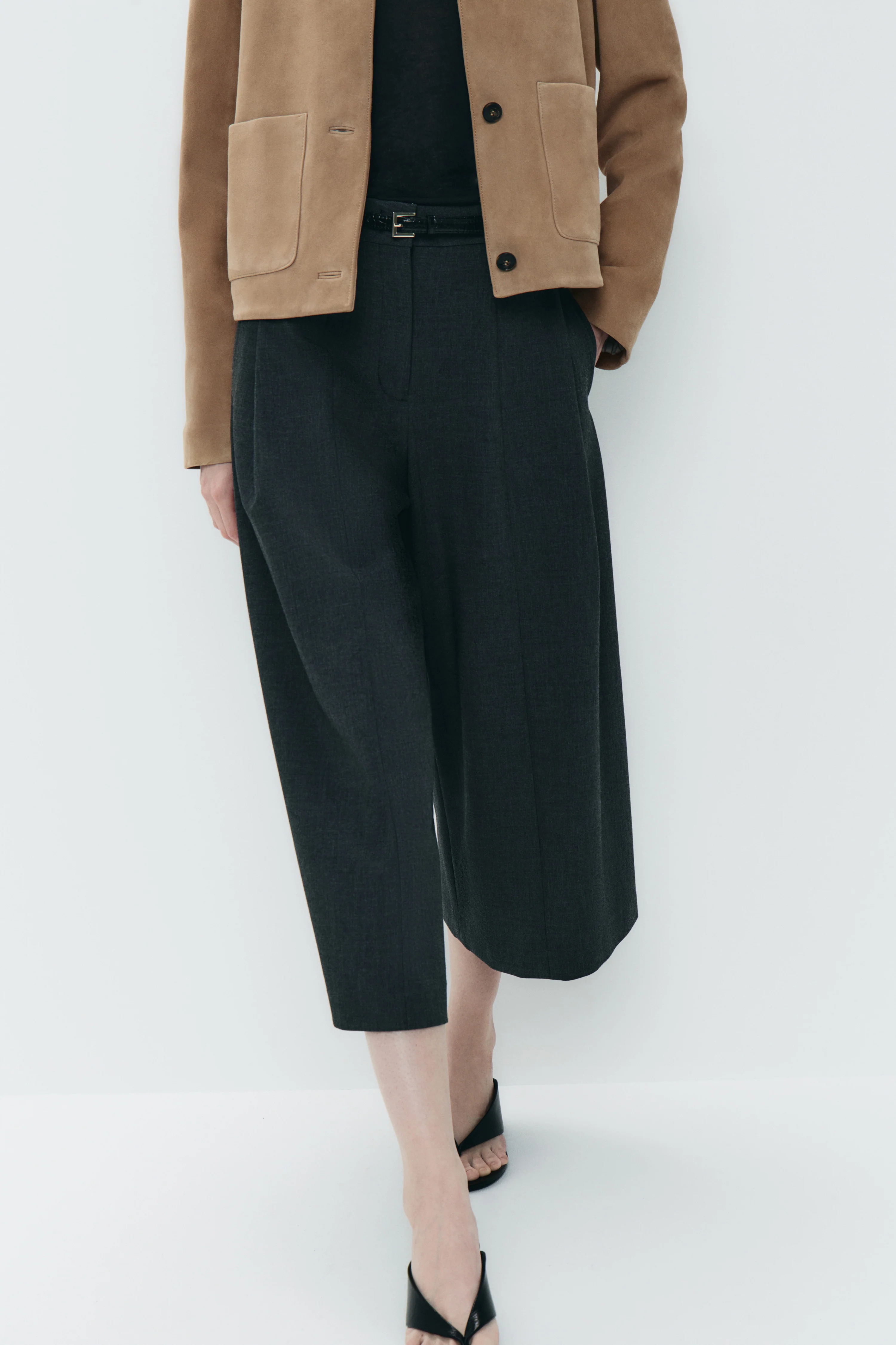 PLEATED WIDE TROUSERS - Image 2