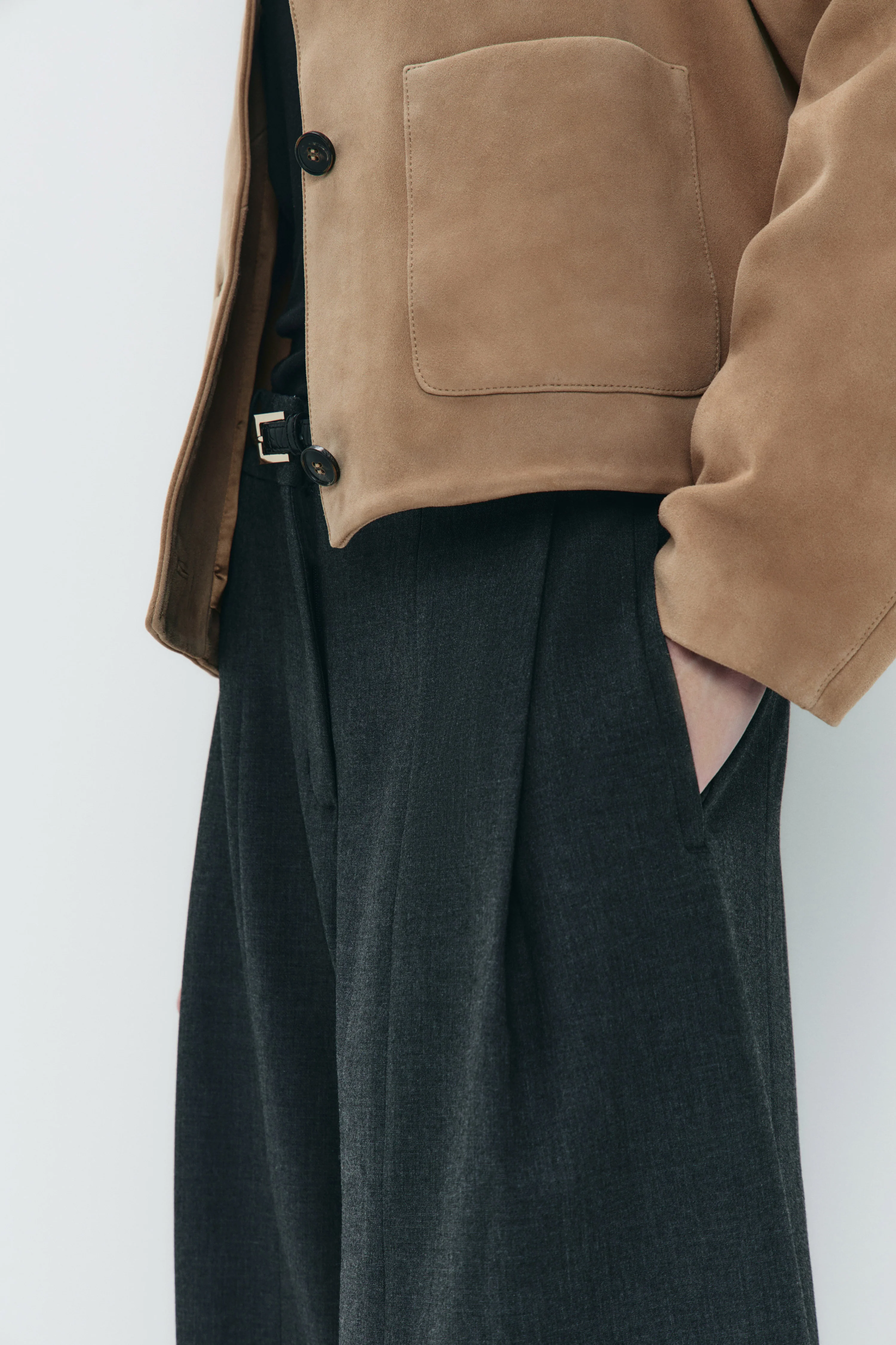 PLEATED WIDE TROUSERS - Image 3