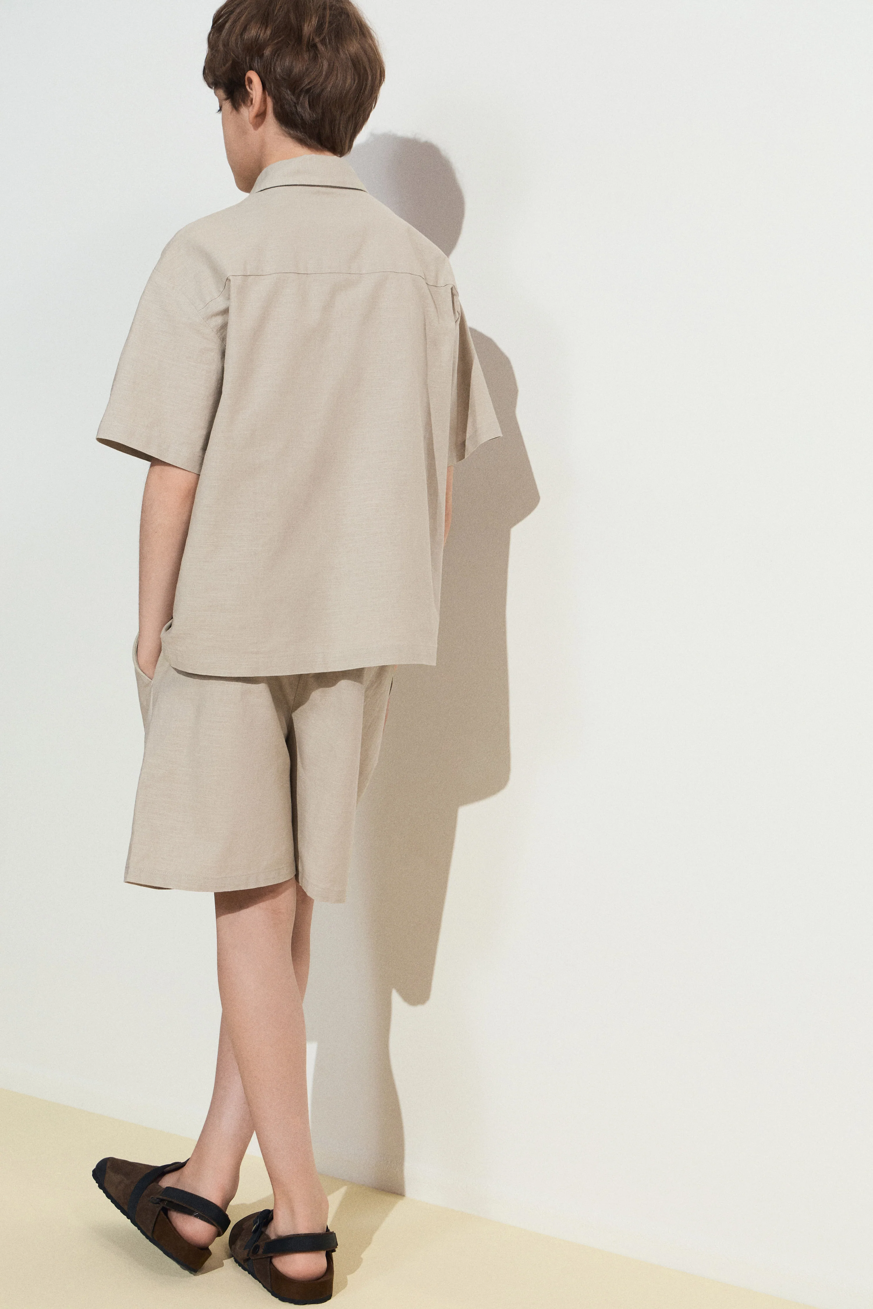 POCKET-DETAIL COTTON-LINEN SHIRT - Image 4