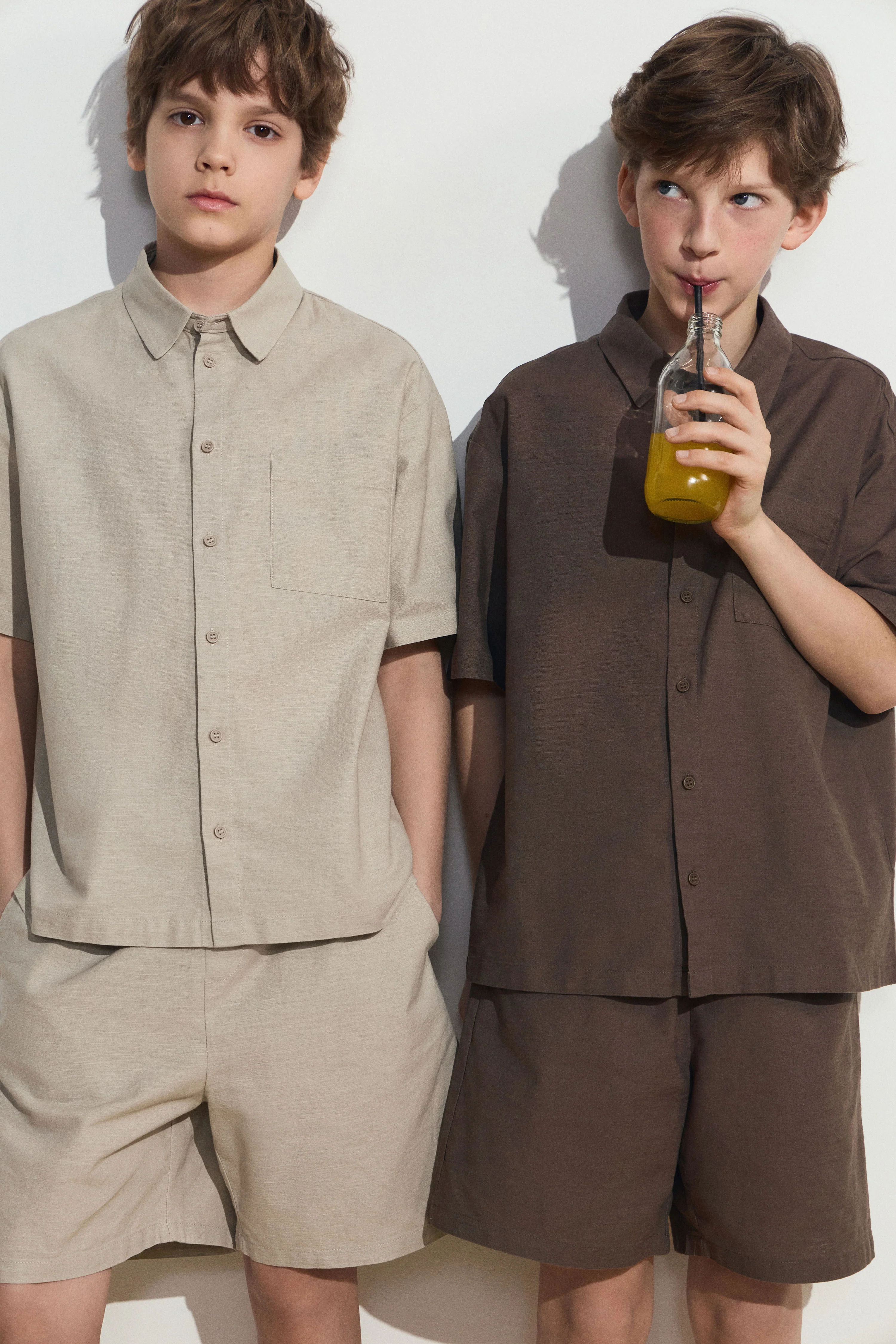POCKET-DETAIL COTTON-LINEN SHIRT - Image 5