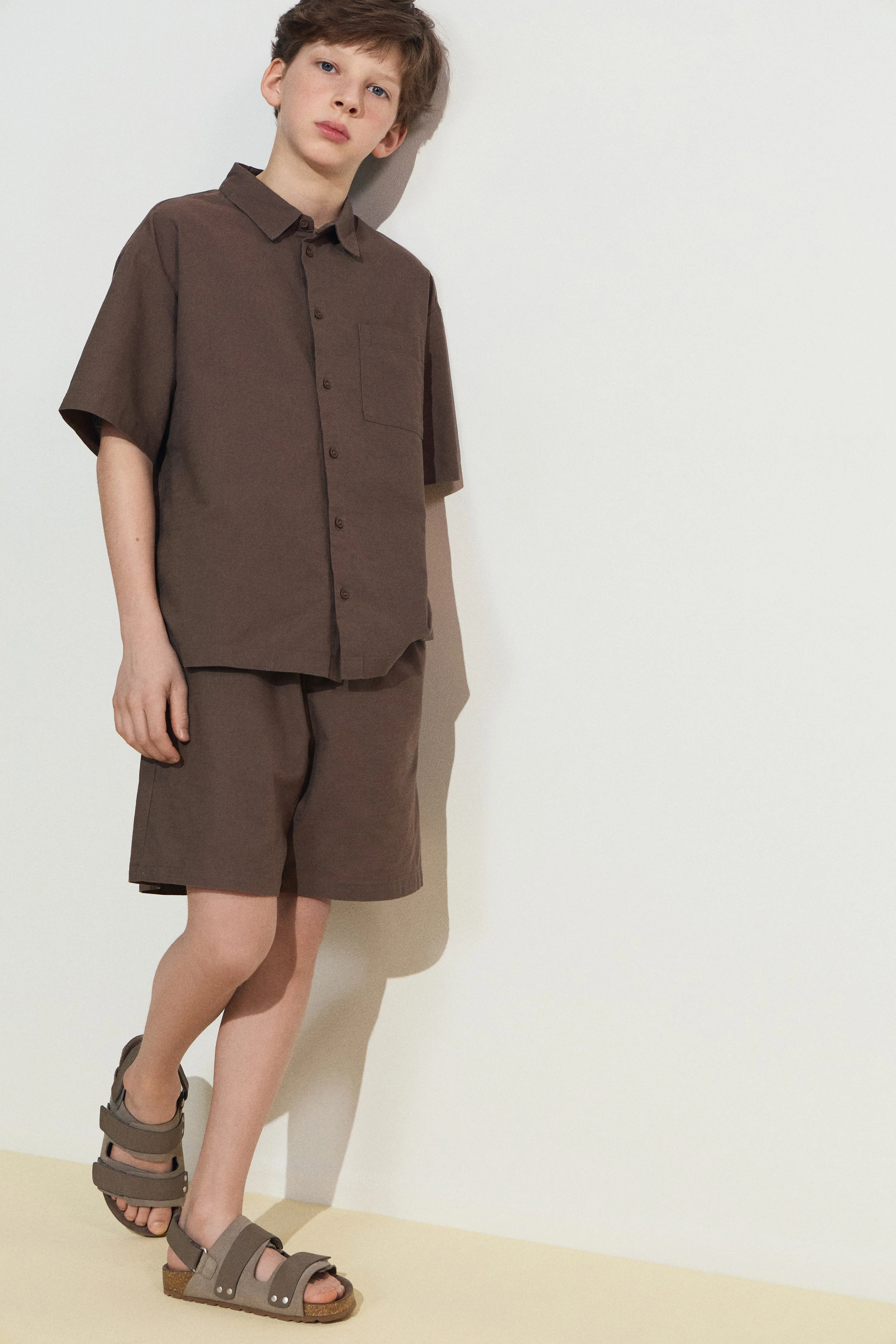 POCKET-DETAIL COTTON-LINEN SHIRT - Image 2