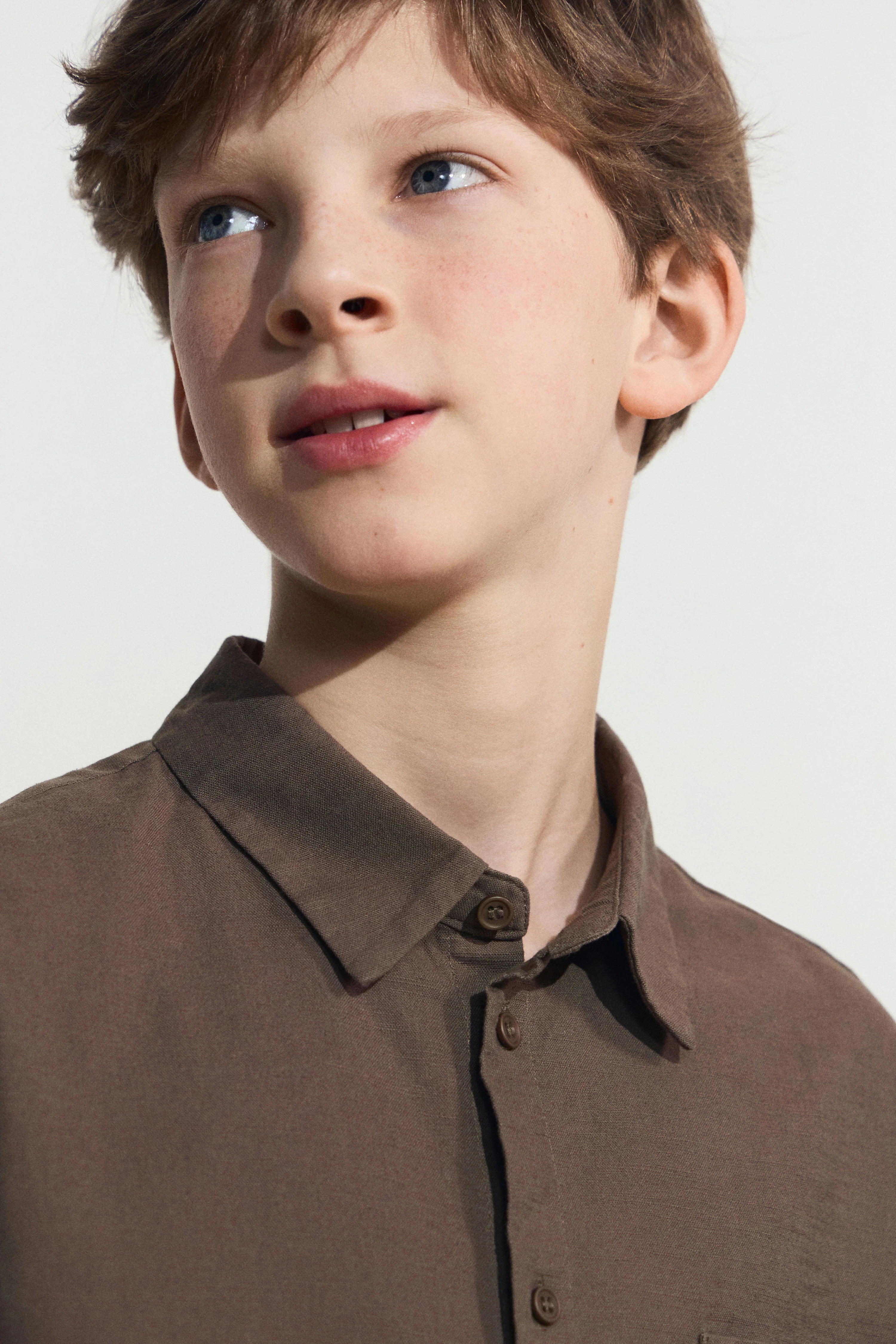 POCKET-DETAIL COTTON-LINEN SHIRT - Image 3