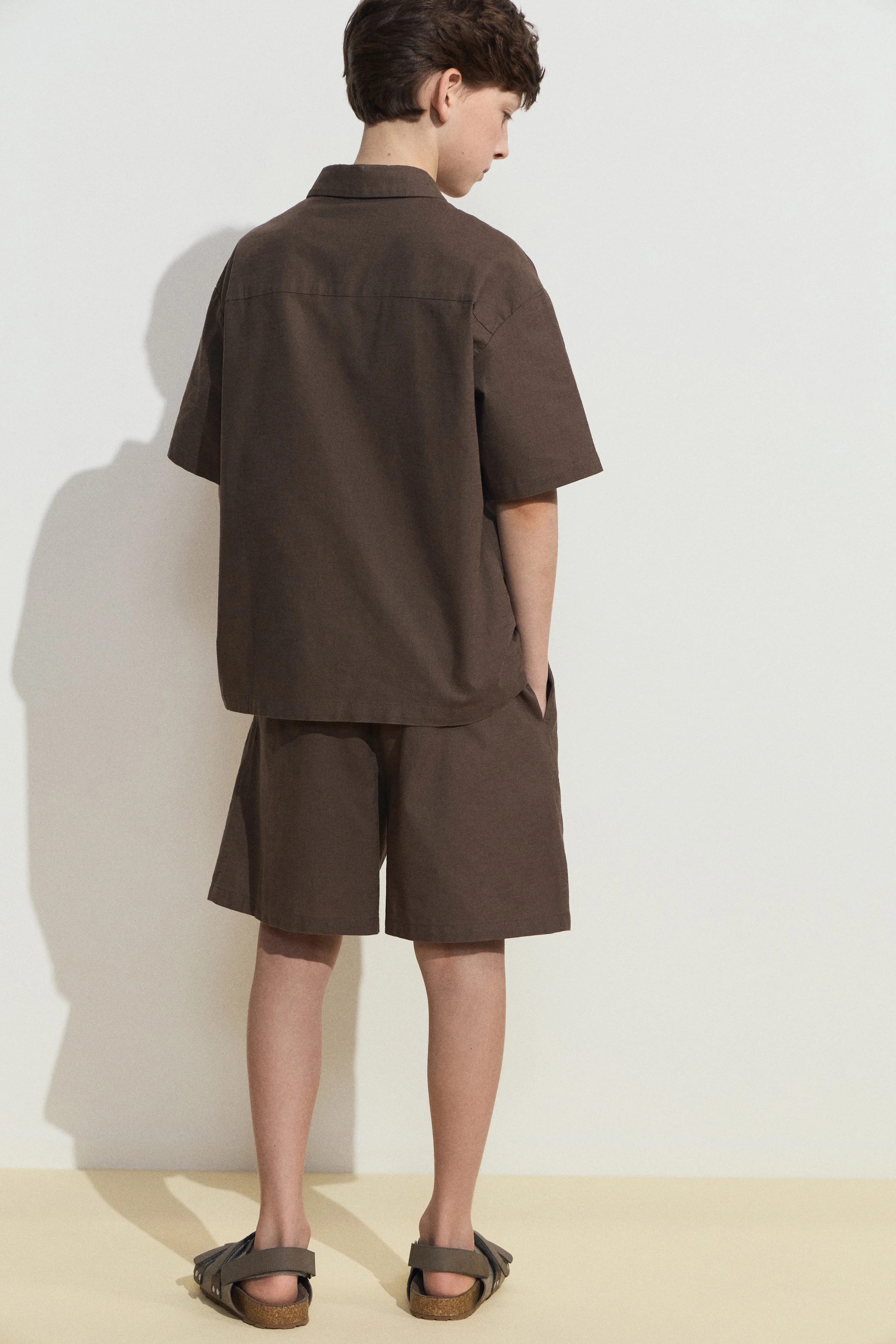 POCKET-DETAIL COTTON-LINEN SHIRT - Image 4