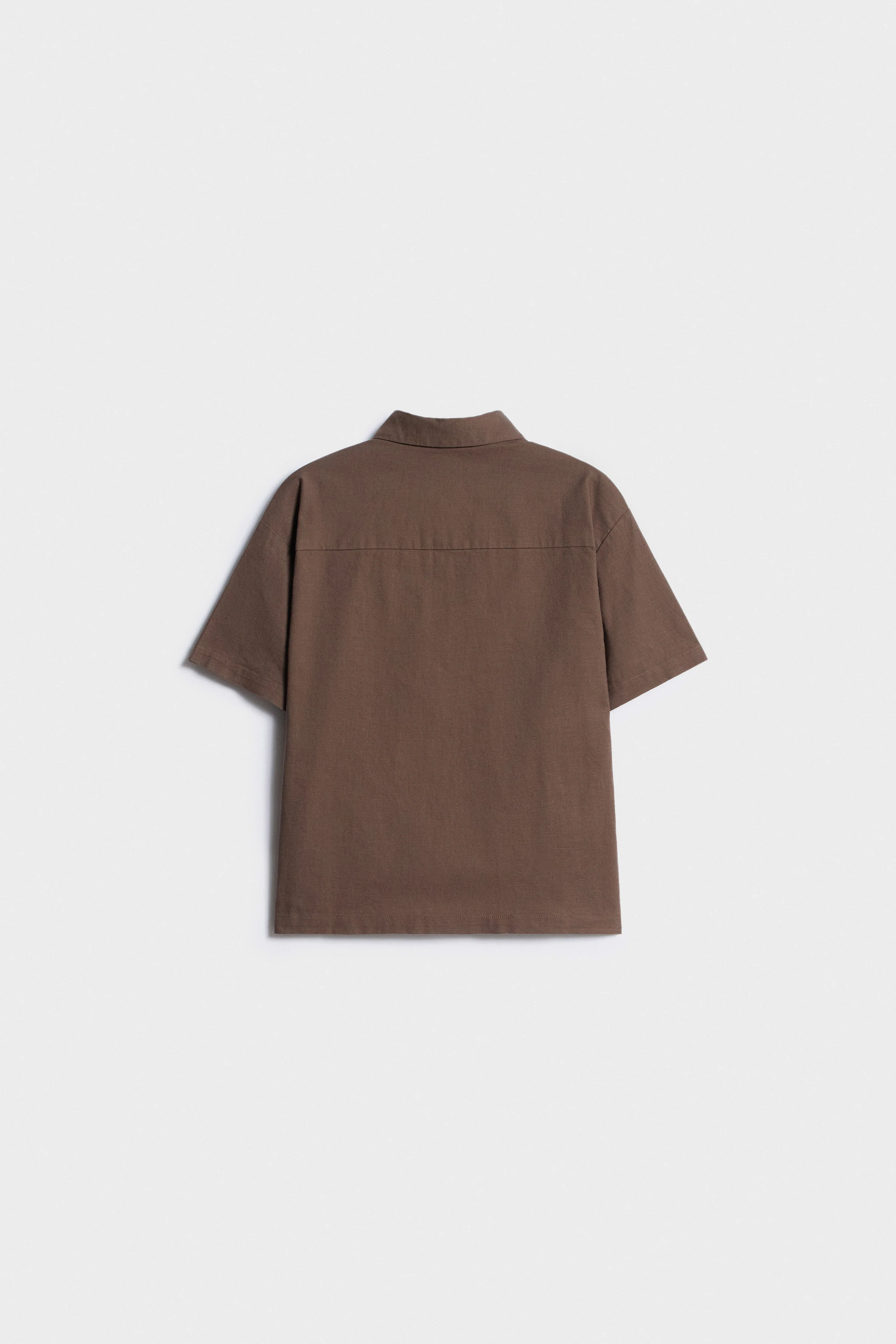 POCKET-DETAIL COTTON-LINEN SHIRT - Image 6