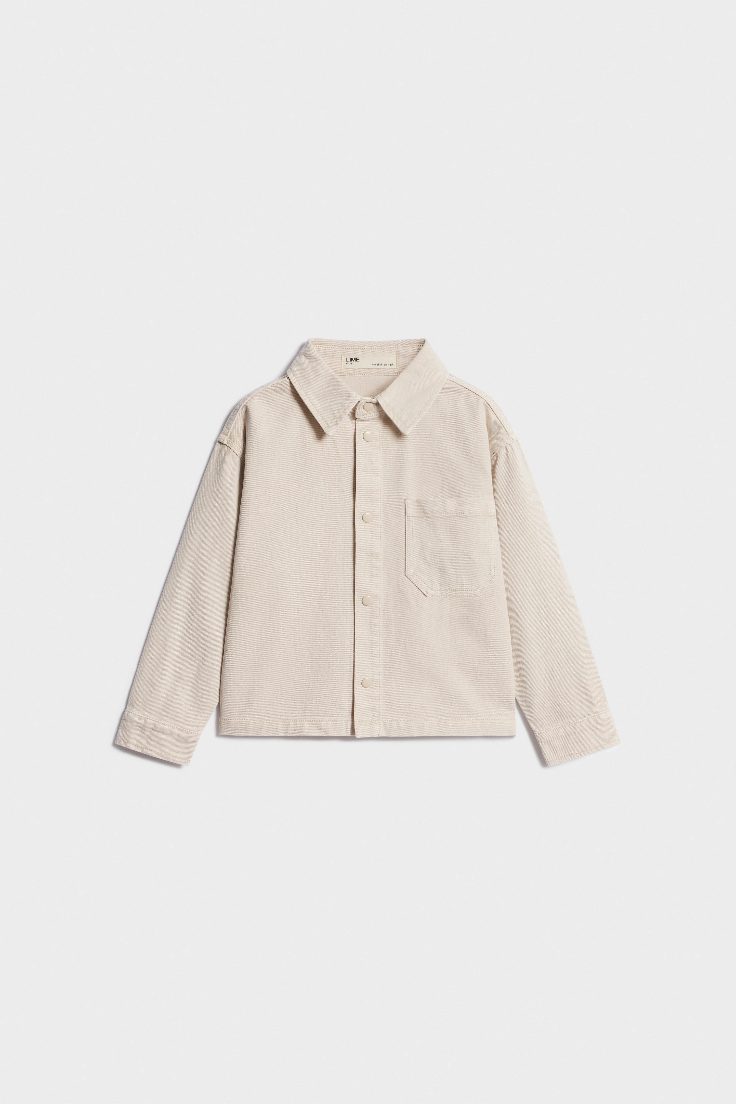 DENIM SHIRT WITH CHEST POCKET - Image 5