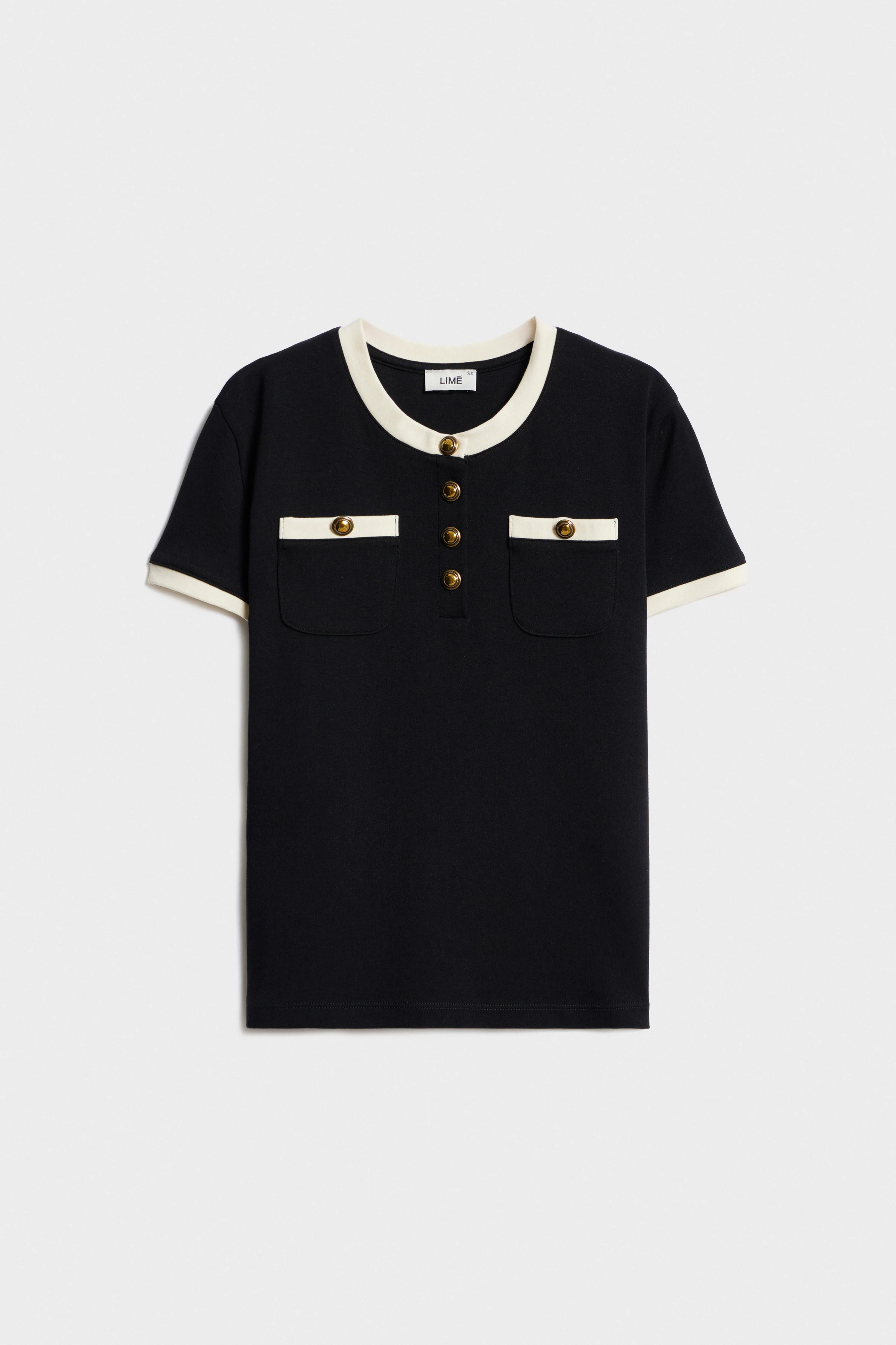 POCKET-DETAIL HENLEY T-SHIRT - Image 3