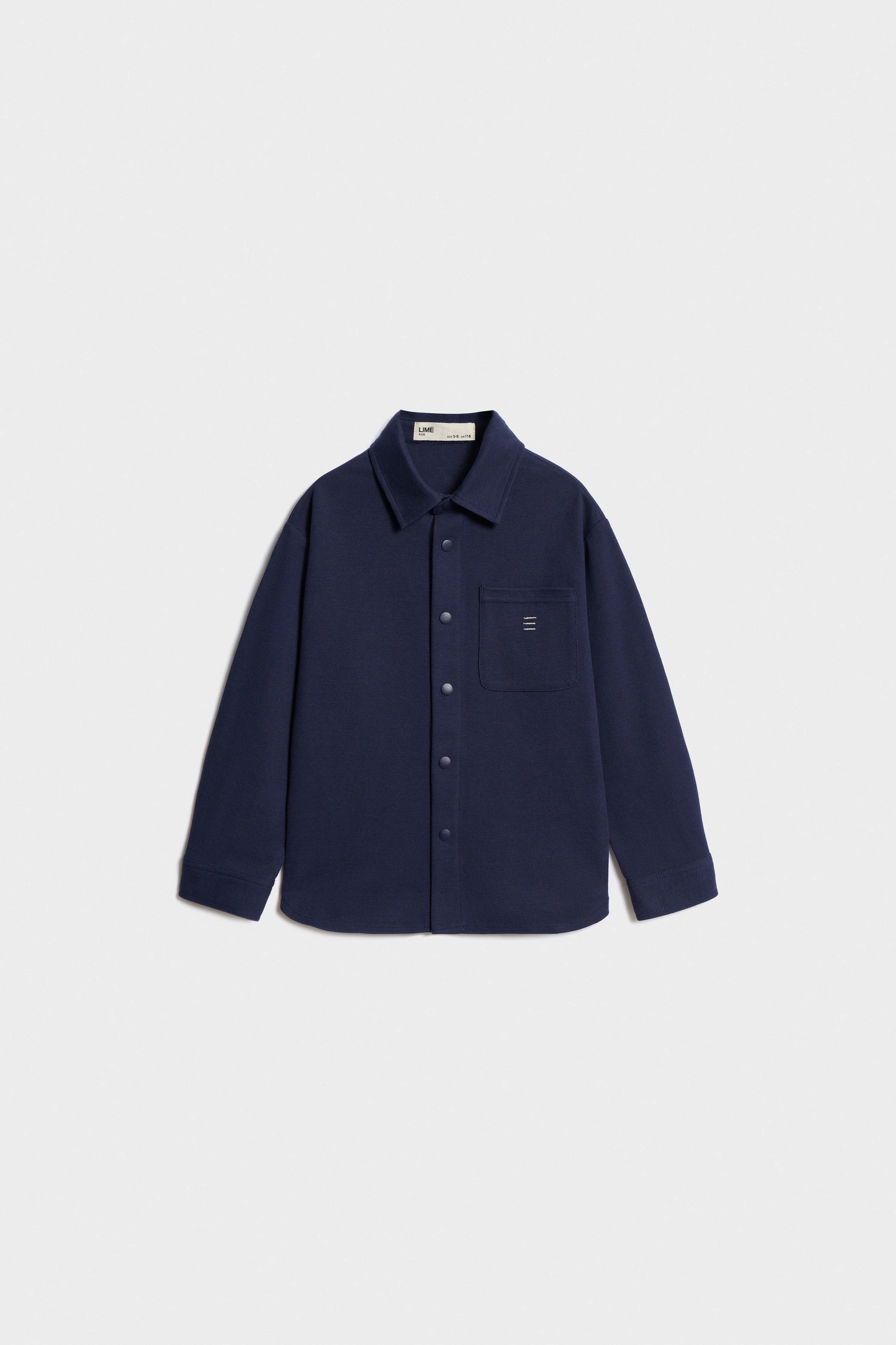 POCKET-DETAIL PIQUÉ SHIRT - Image 6