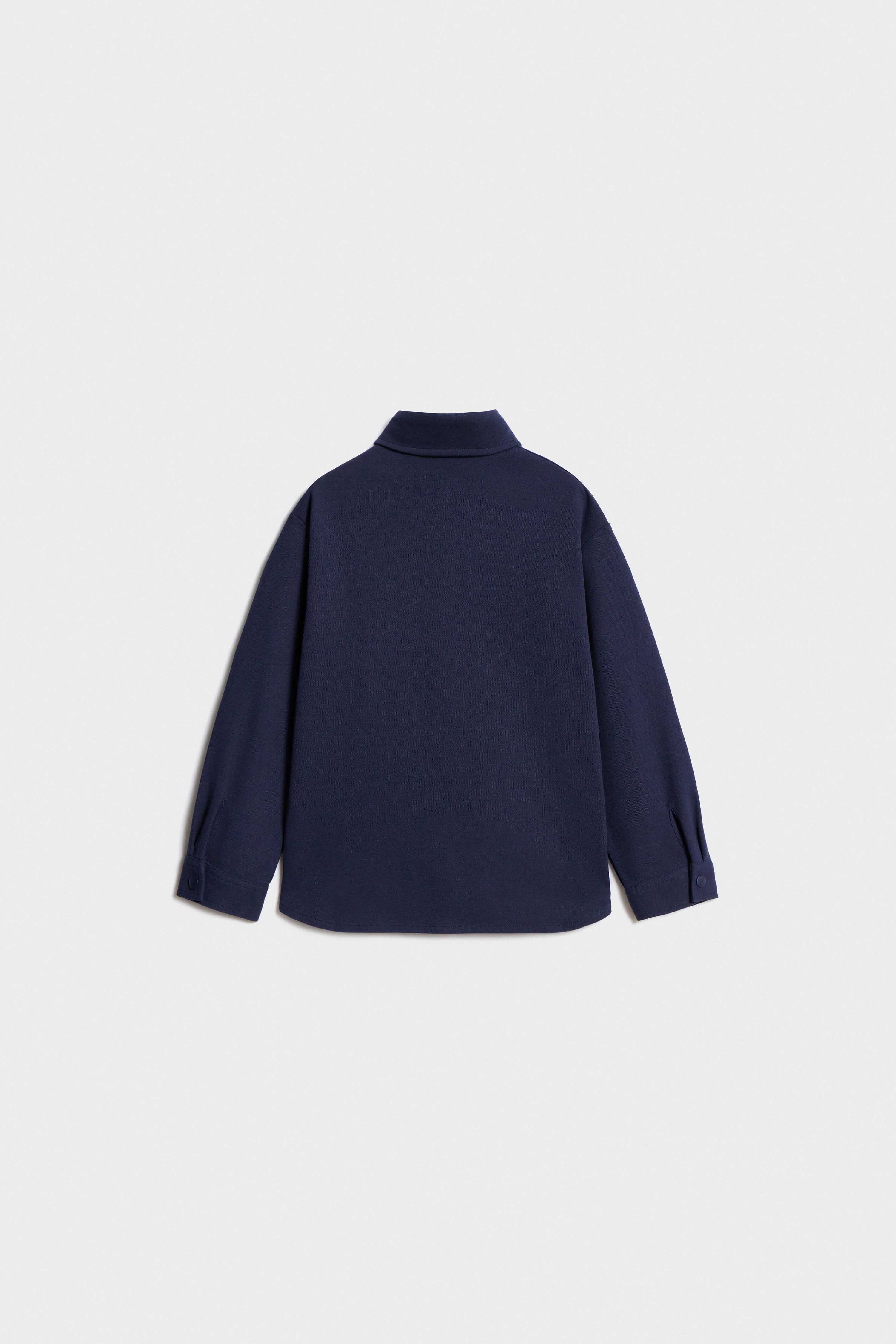 POCKET-DETAIL PIQUÉ SHIRT - Image 7