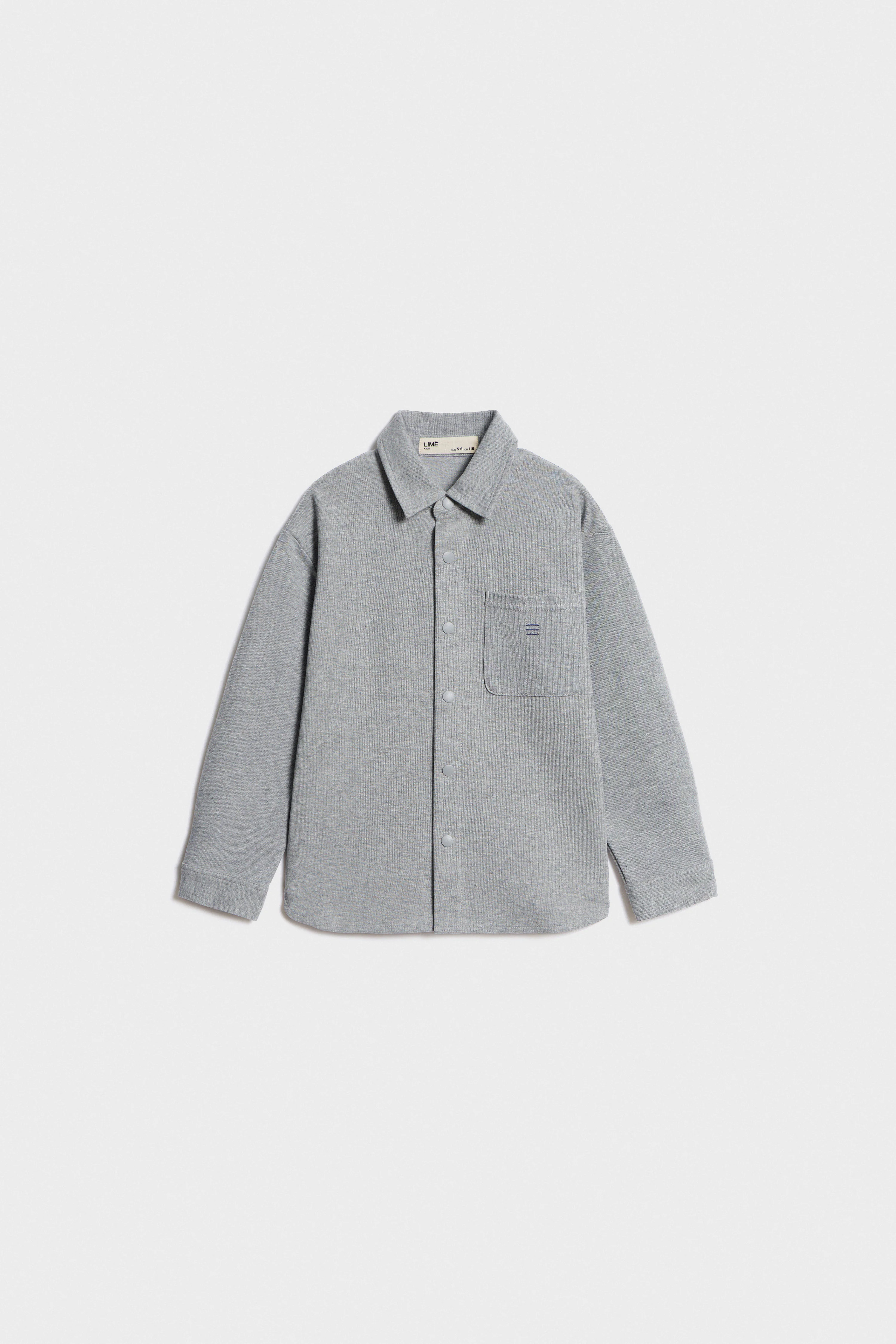 POCKET-DETAIL PIQUÉ SHIRT - Image 5