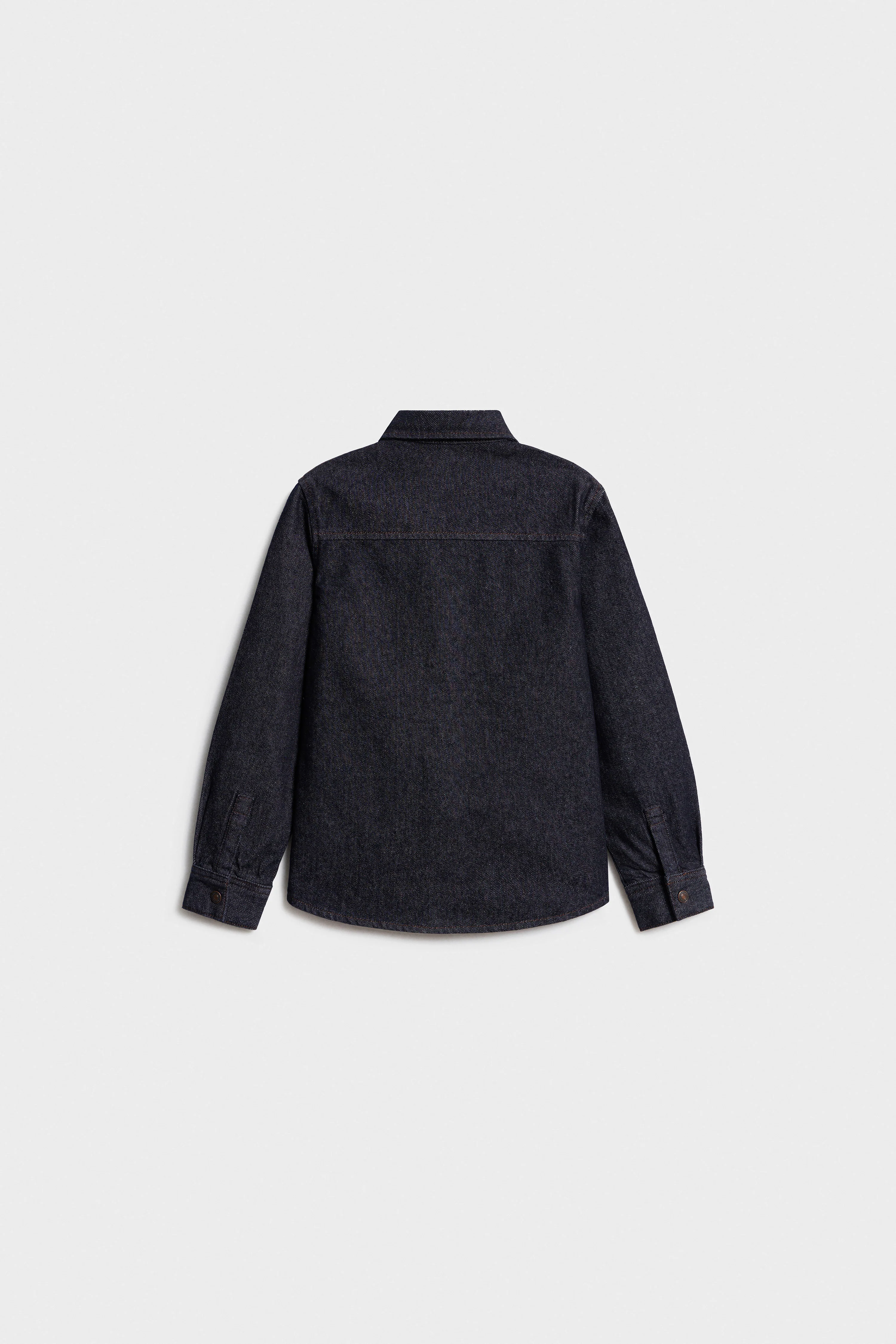 POCKET-DETAIL DENIM SHIRT - Image 6