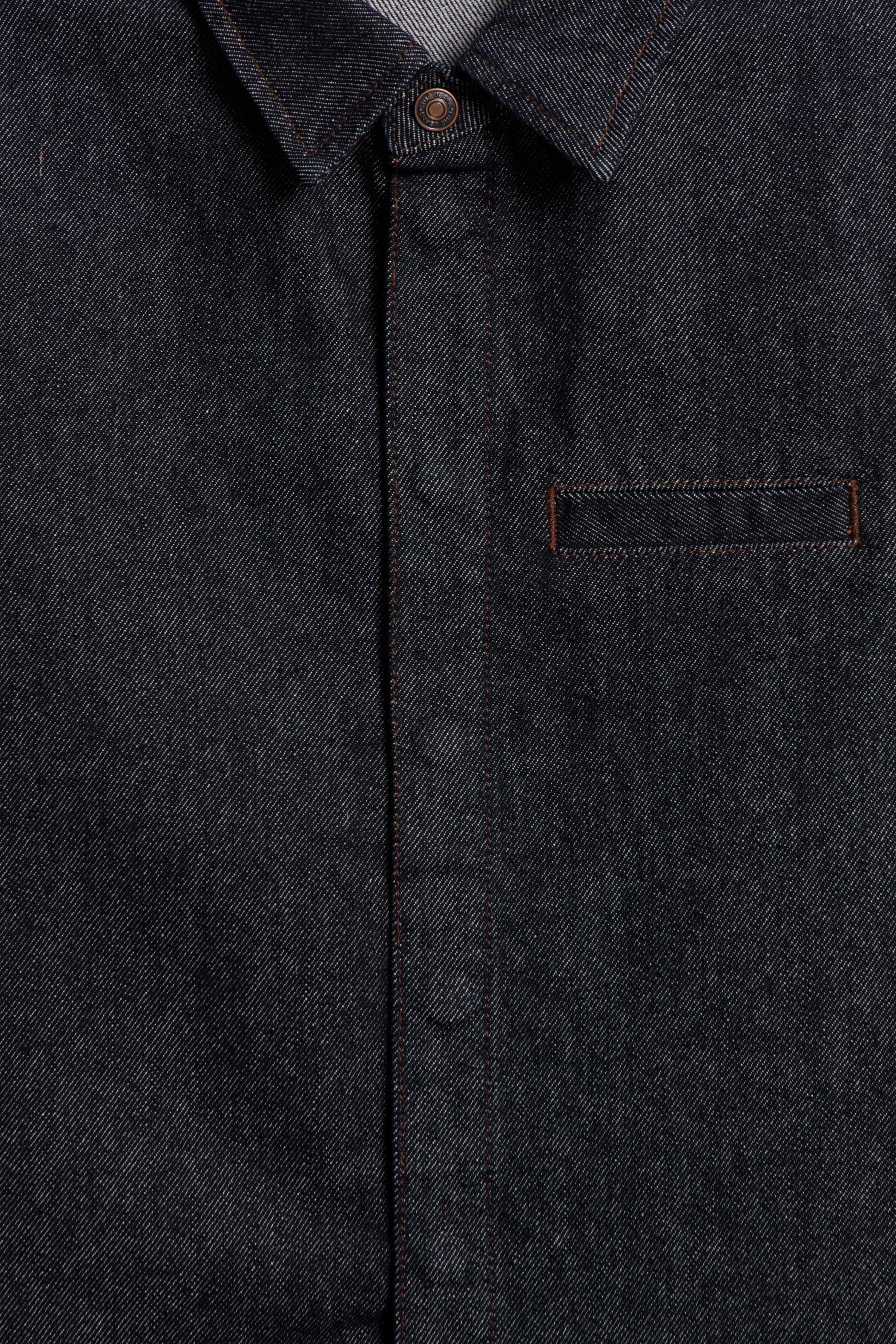 POCKET-DETAIL DENIM SHIRT - Image 7