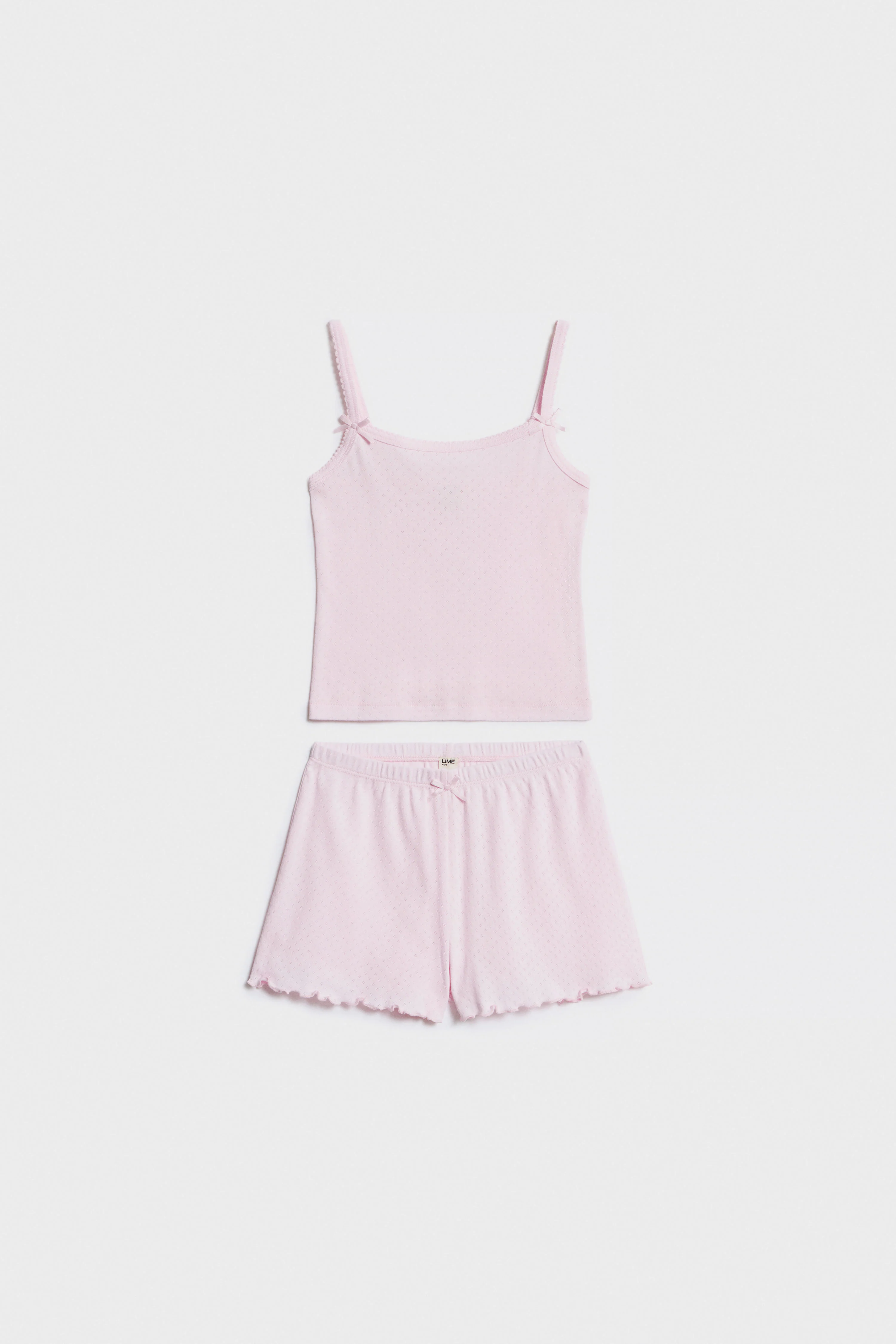 POINTELLE COTTON PAJAMA SET - Image 3