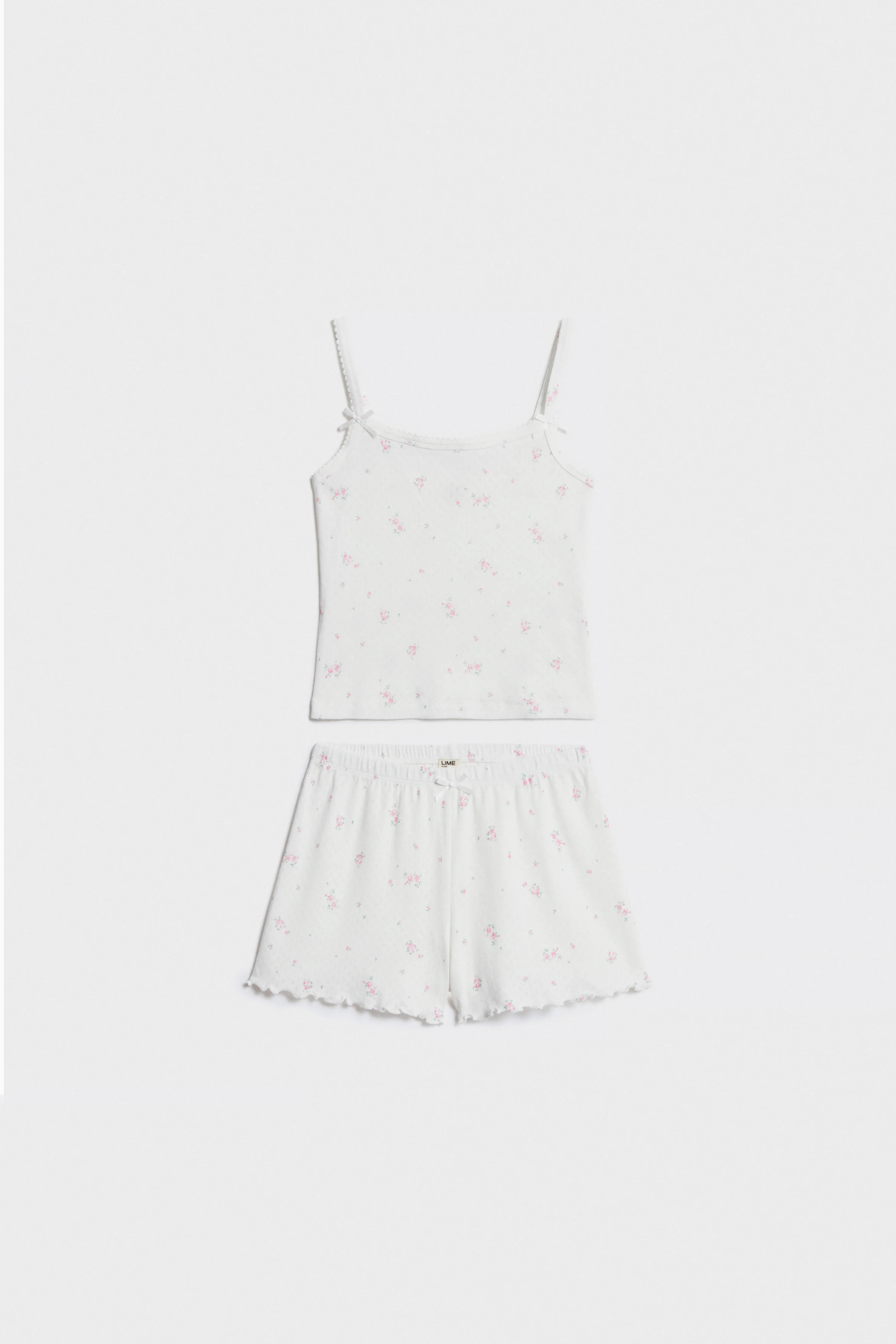 POINTELLE COTTON PAJAMA SET - Image 4