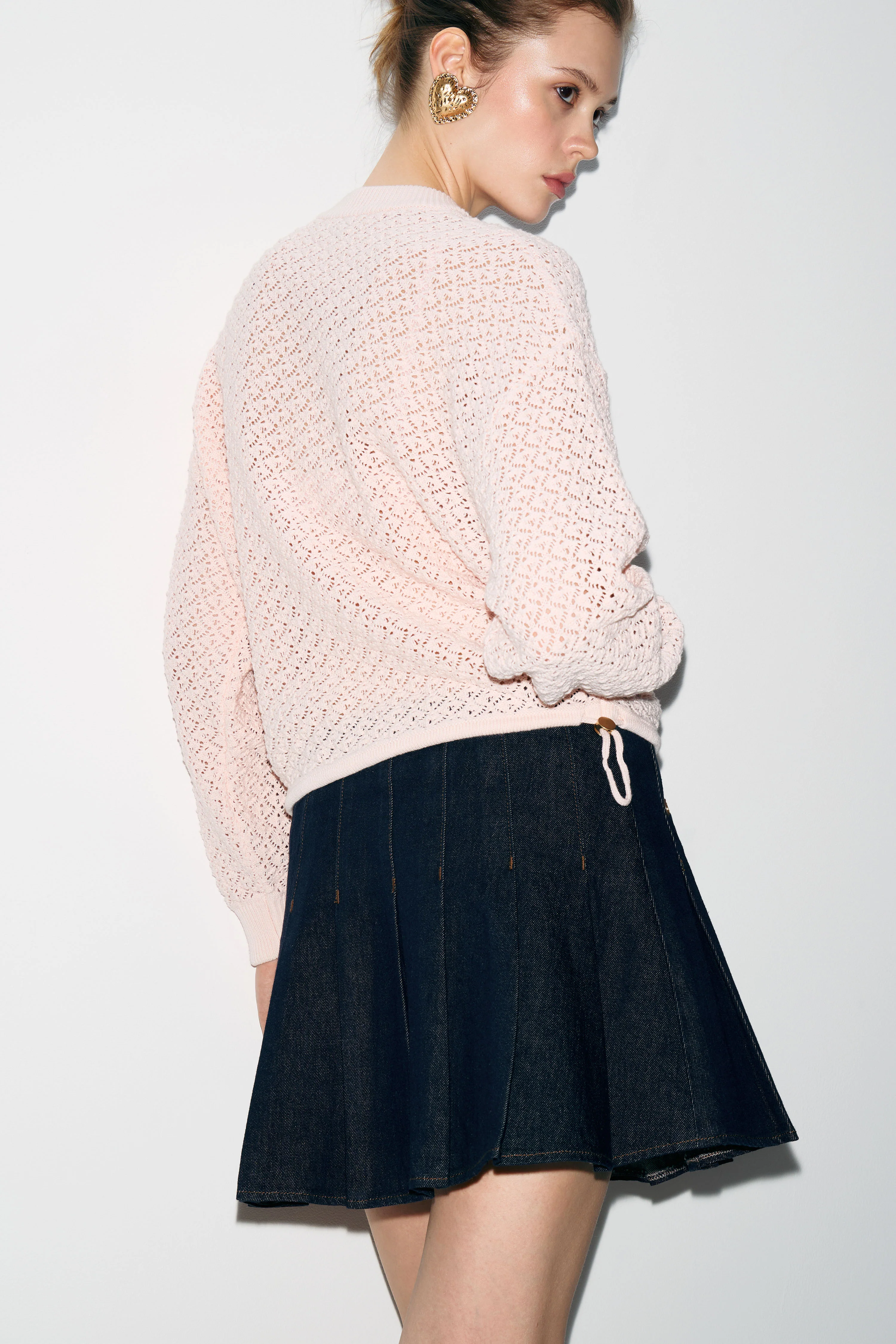 POINTELLE-KNIT COTTON CARDIGAN - Image 4