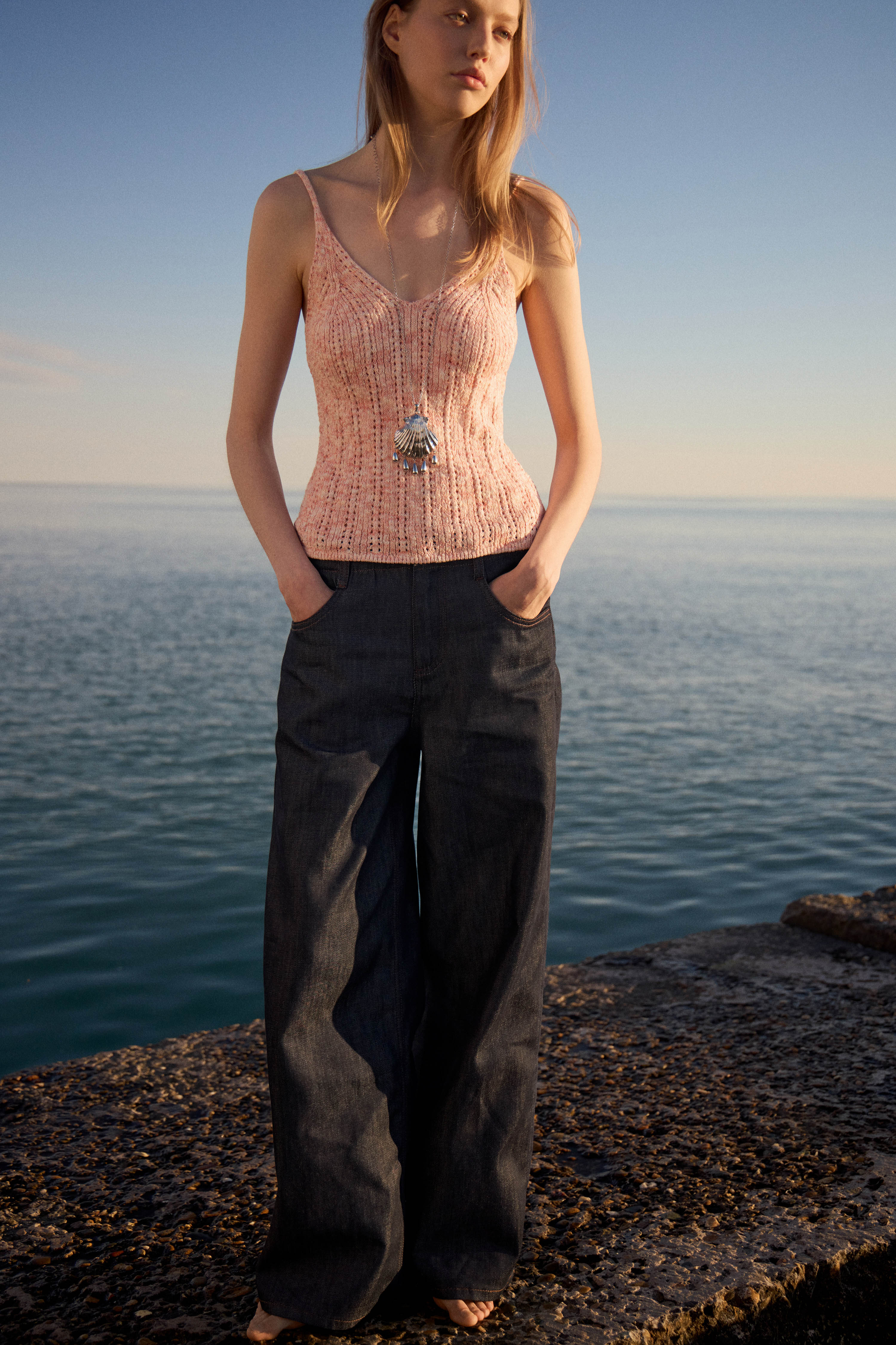 POINTELLE-KNIT COTTON TOP - Image 2
