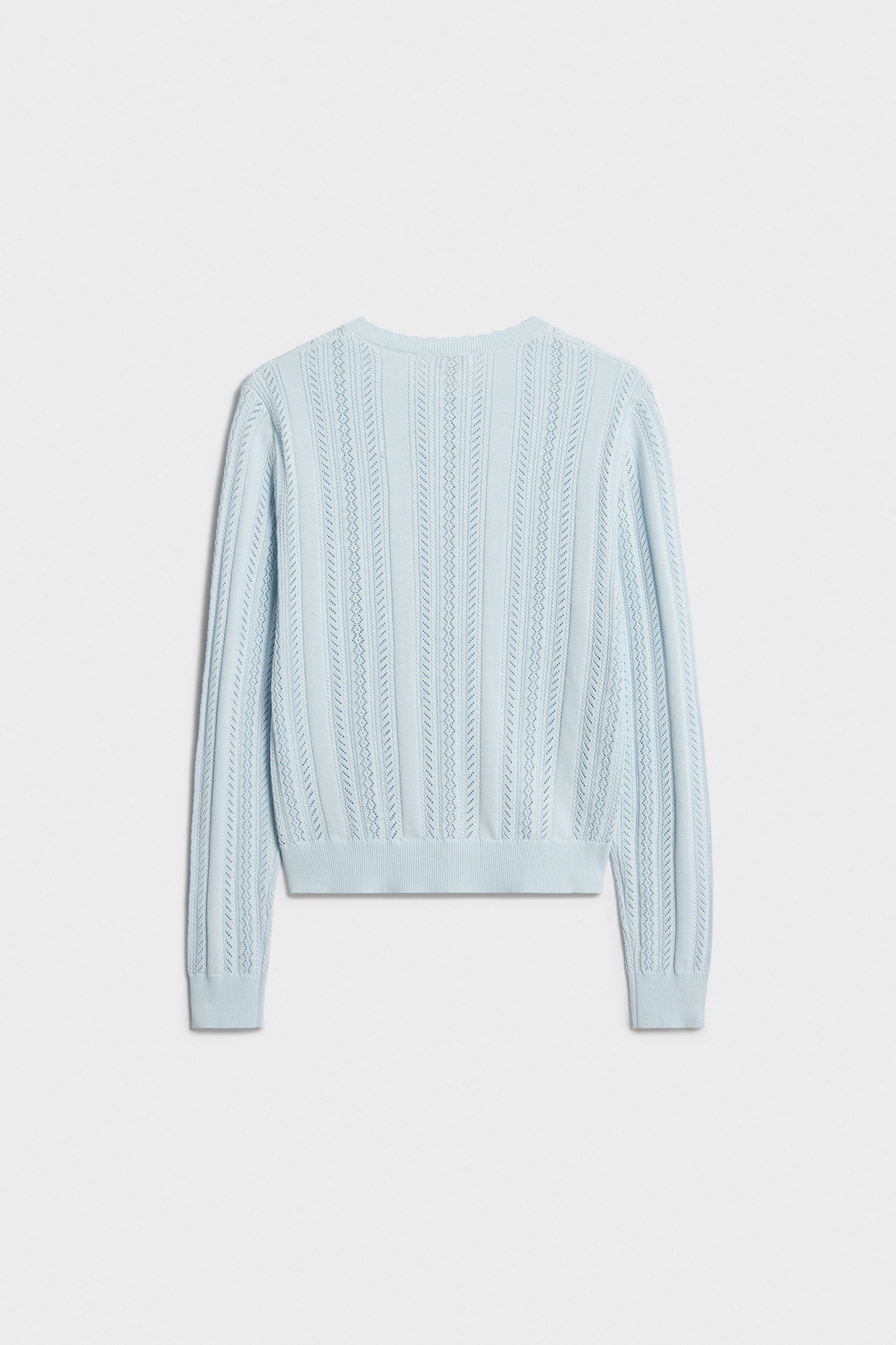 POINTELLE-KNIT VISCOSE-BLEND CARDIGAN - Image 4