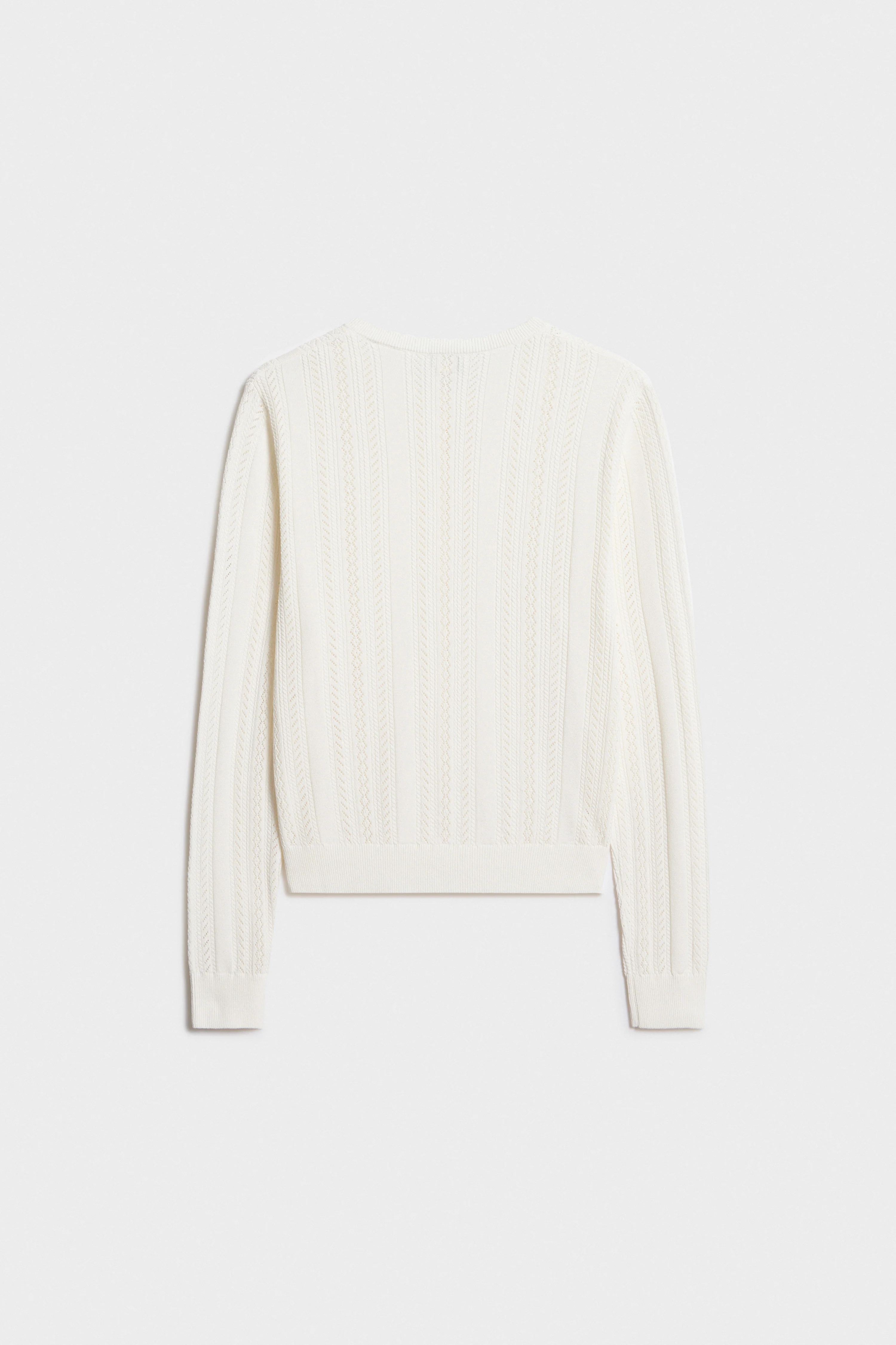 POINTELLE-KNIT VISCOSE-BLEND CARDIGAN - Image 6