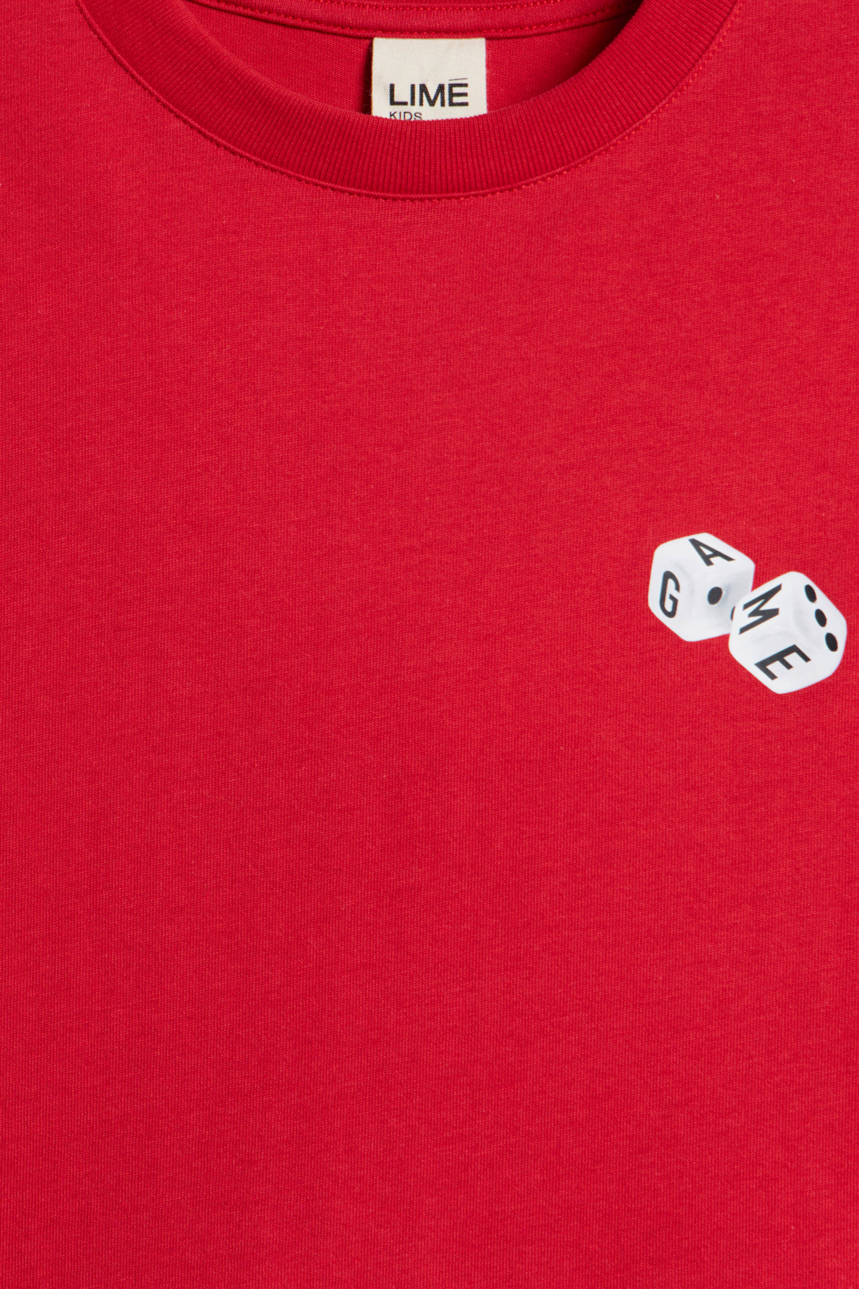 PRINT-MOTIF COTTON T-SHIRT - Image 4