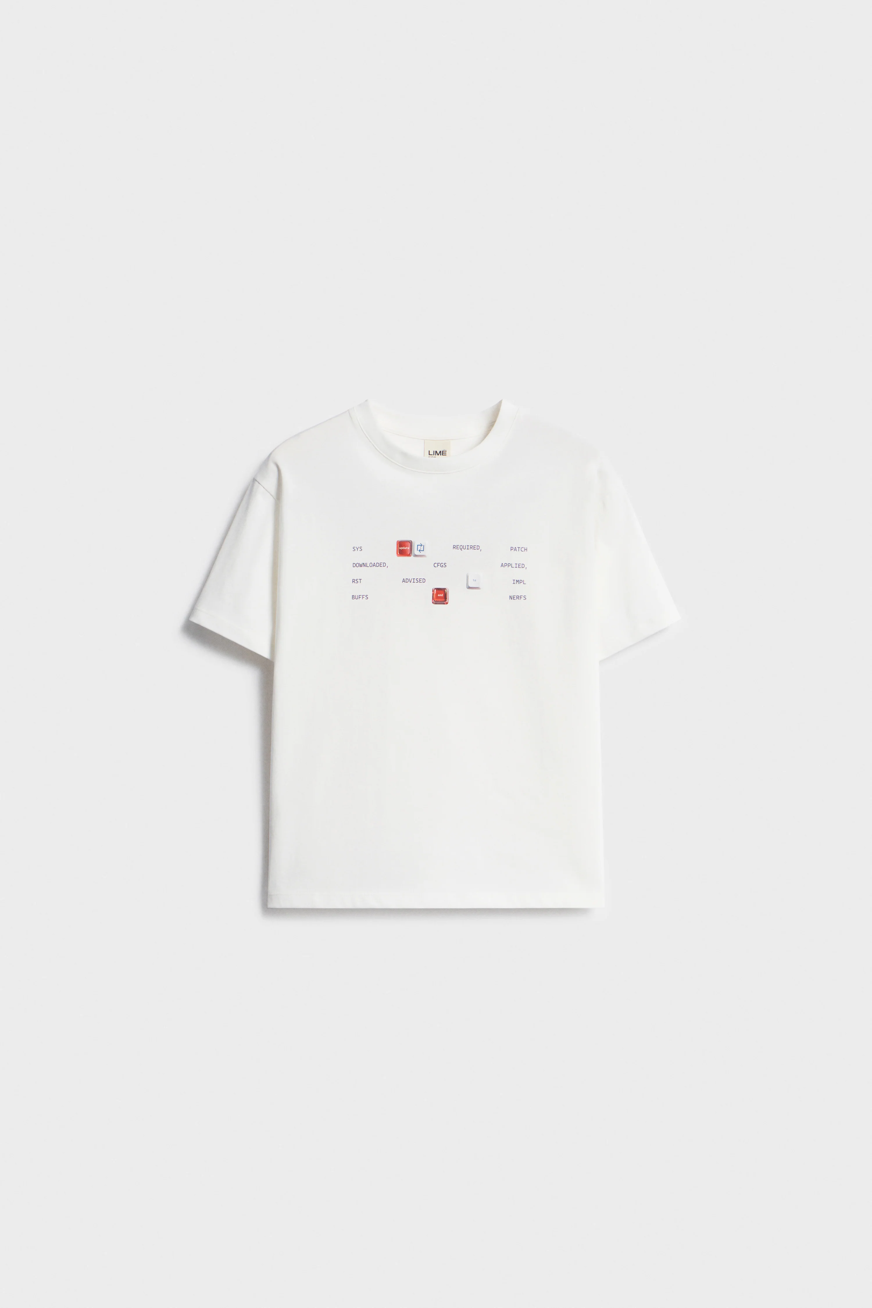 PRINT-MOTIF COTTON T-SHIRT