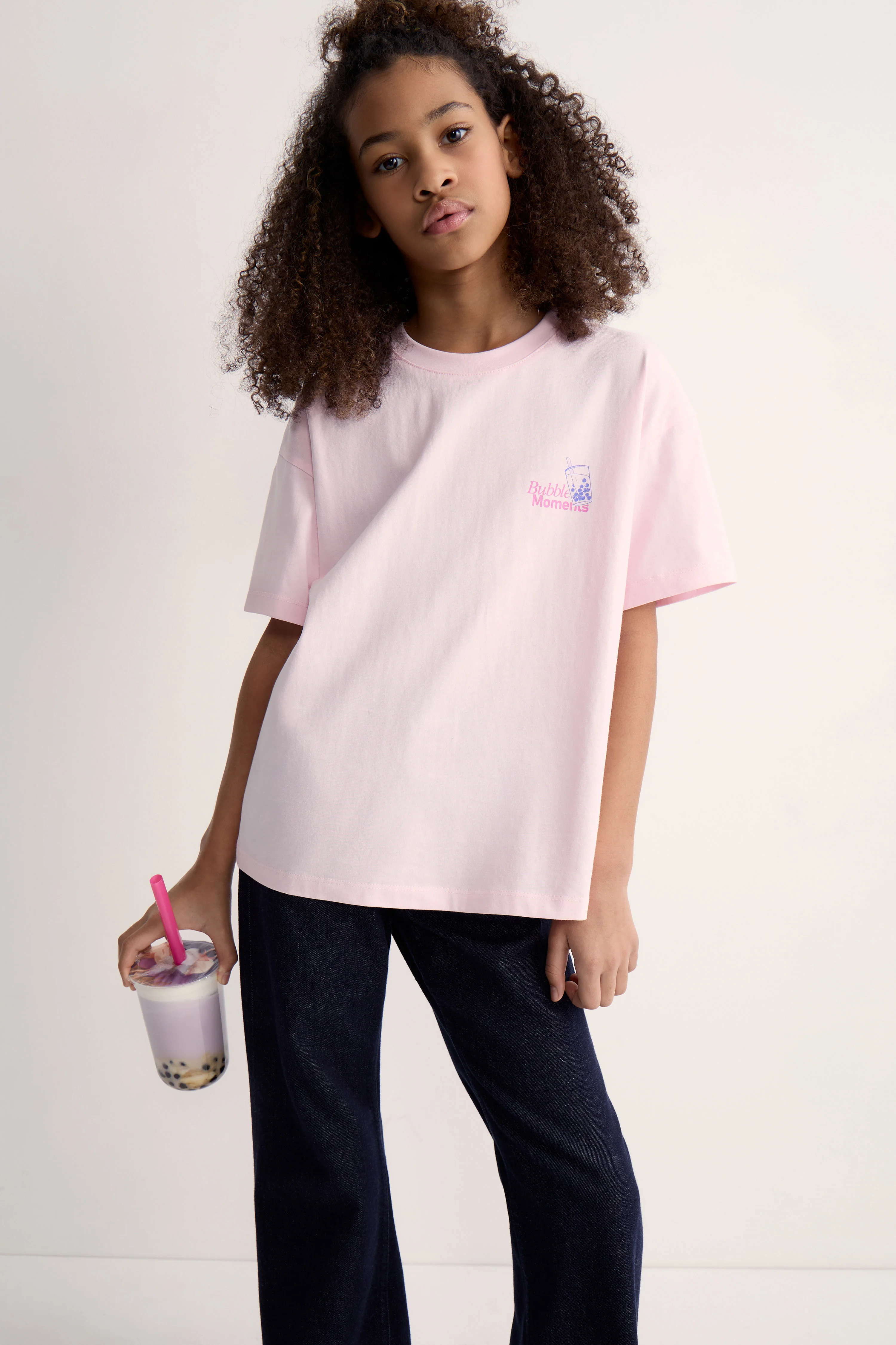 PRINT-MOTIF COTTON T-SHIRT