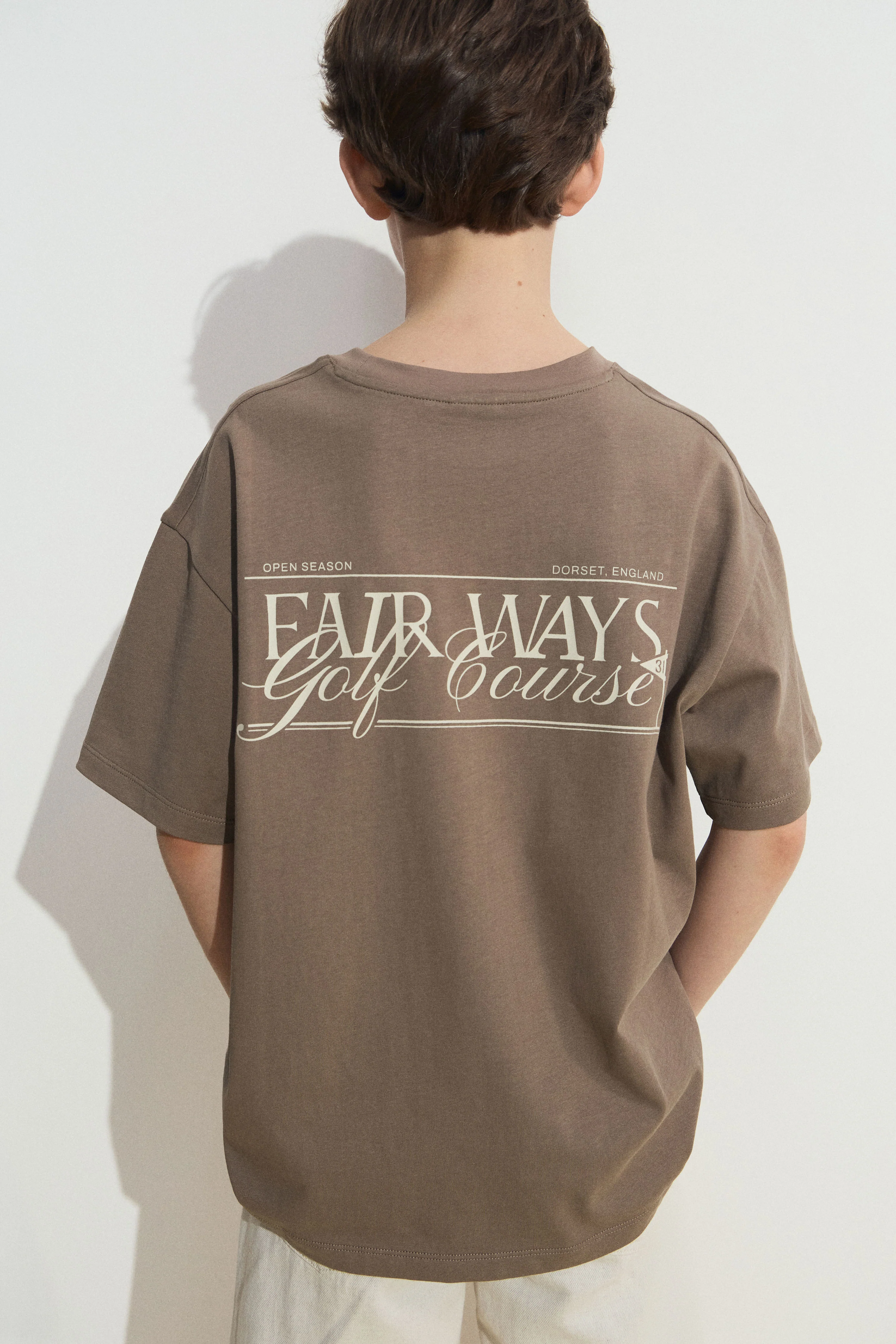 PRINT-MOTIF COTTON T-SHIRT