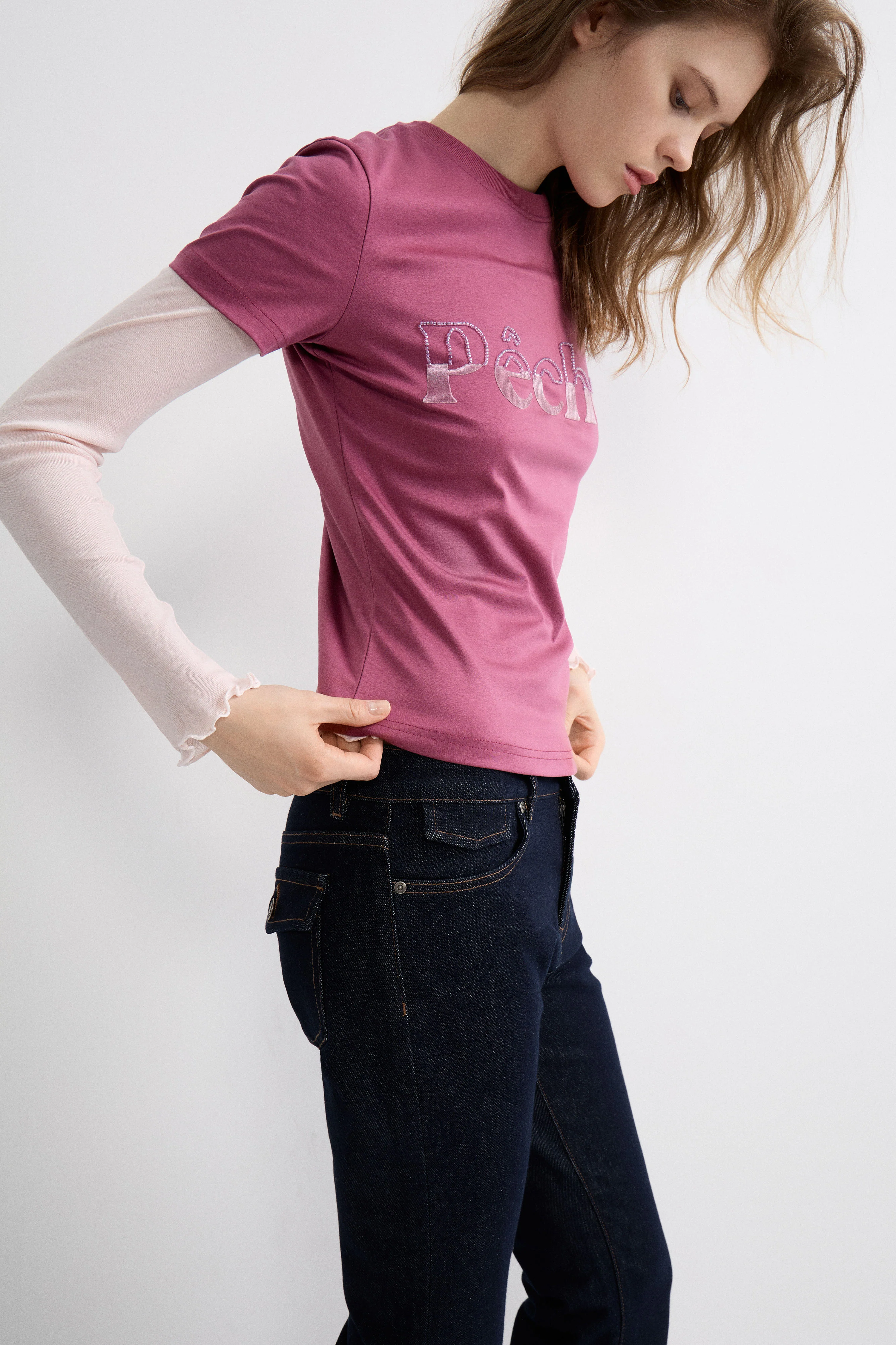 PRINT-MOTIF COTTON T-SHIRT - Image 3
