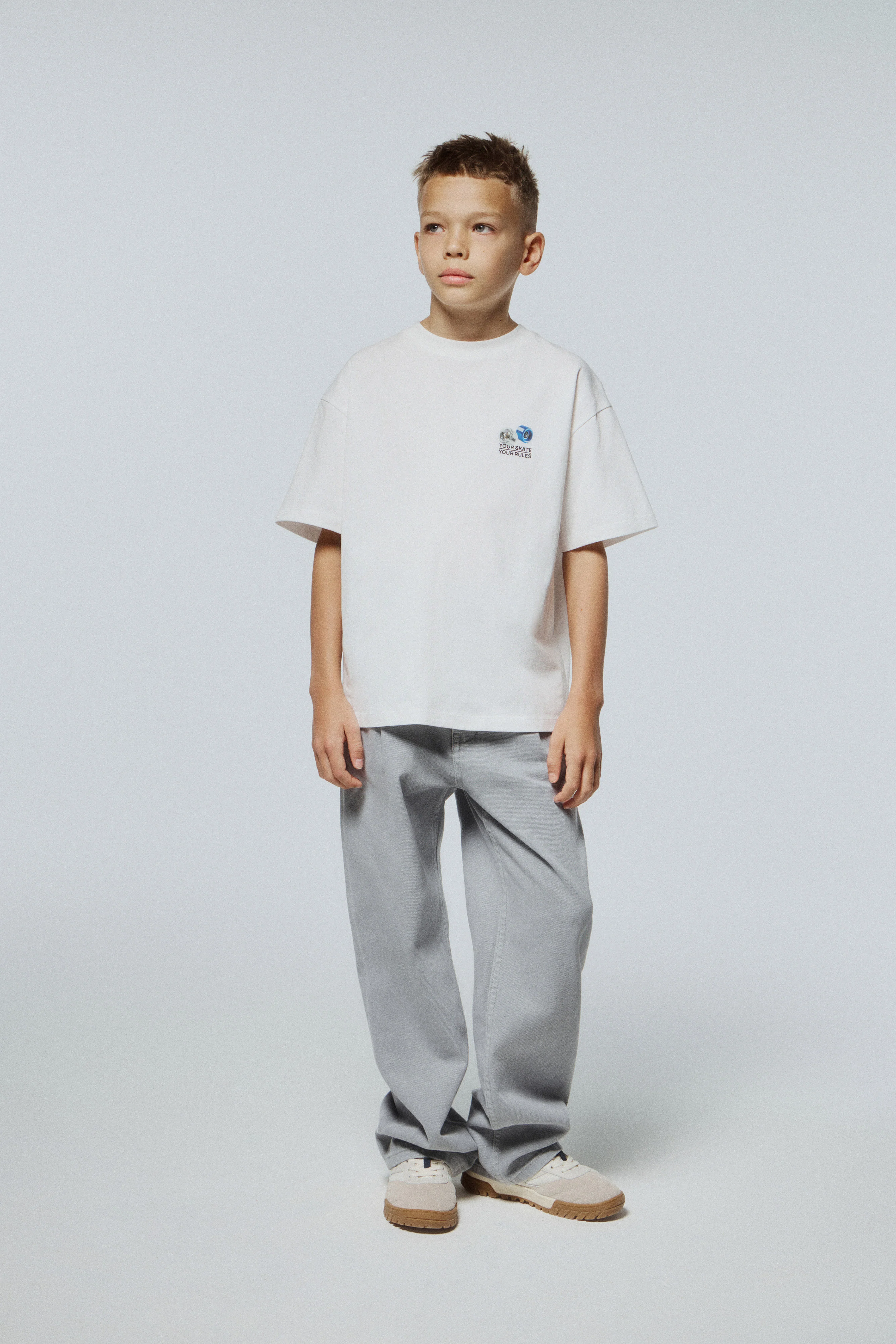 PRINT-MOTIF COTTON T-SHIRT - Image 2