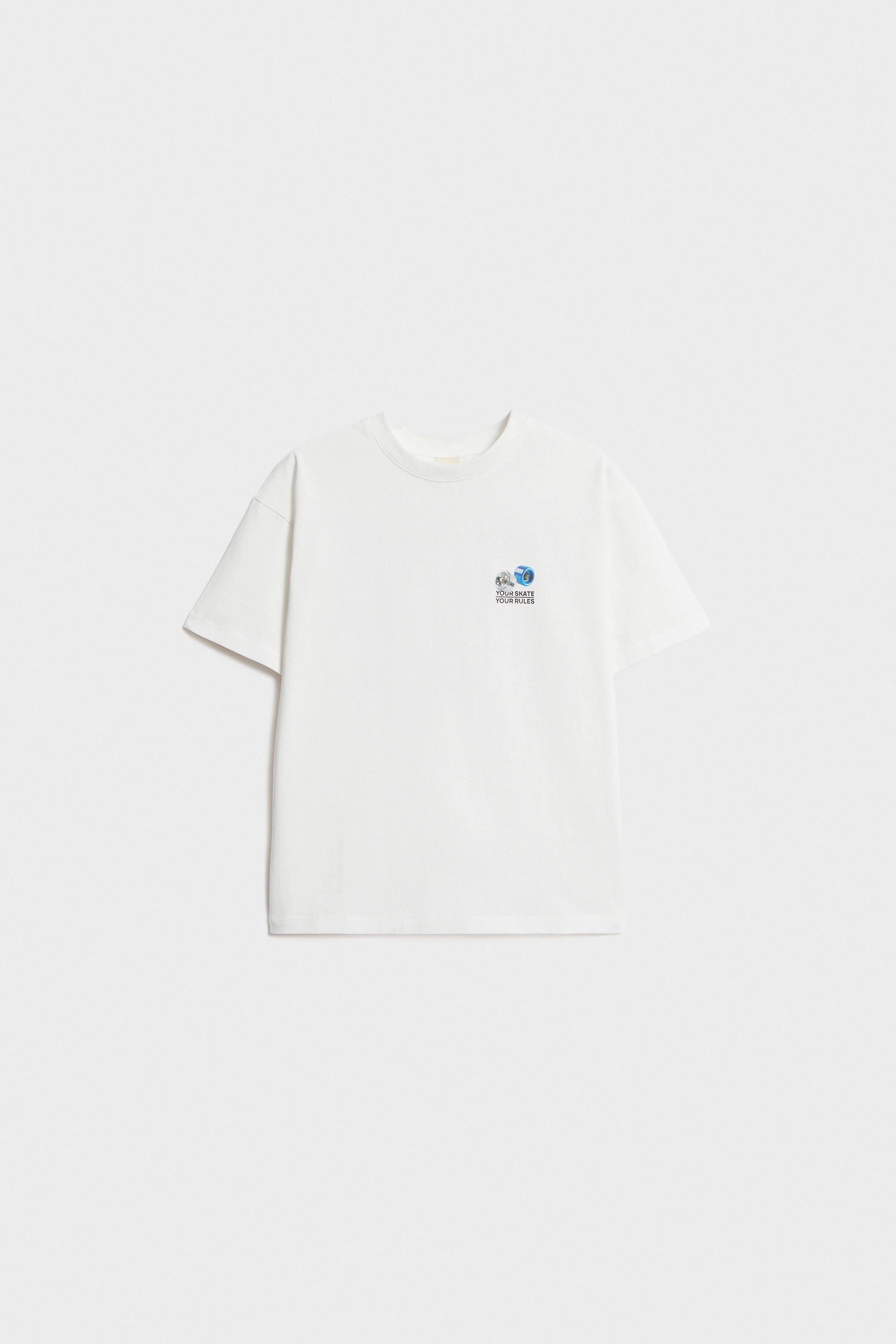 PRINT-MOTIF COTTON T-SHIRT - Image 5