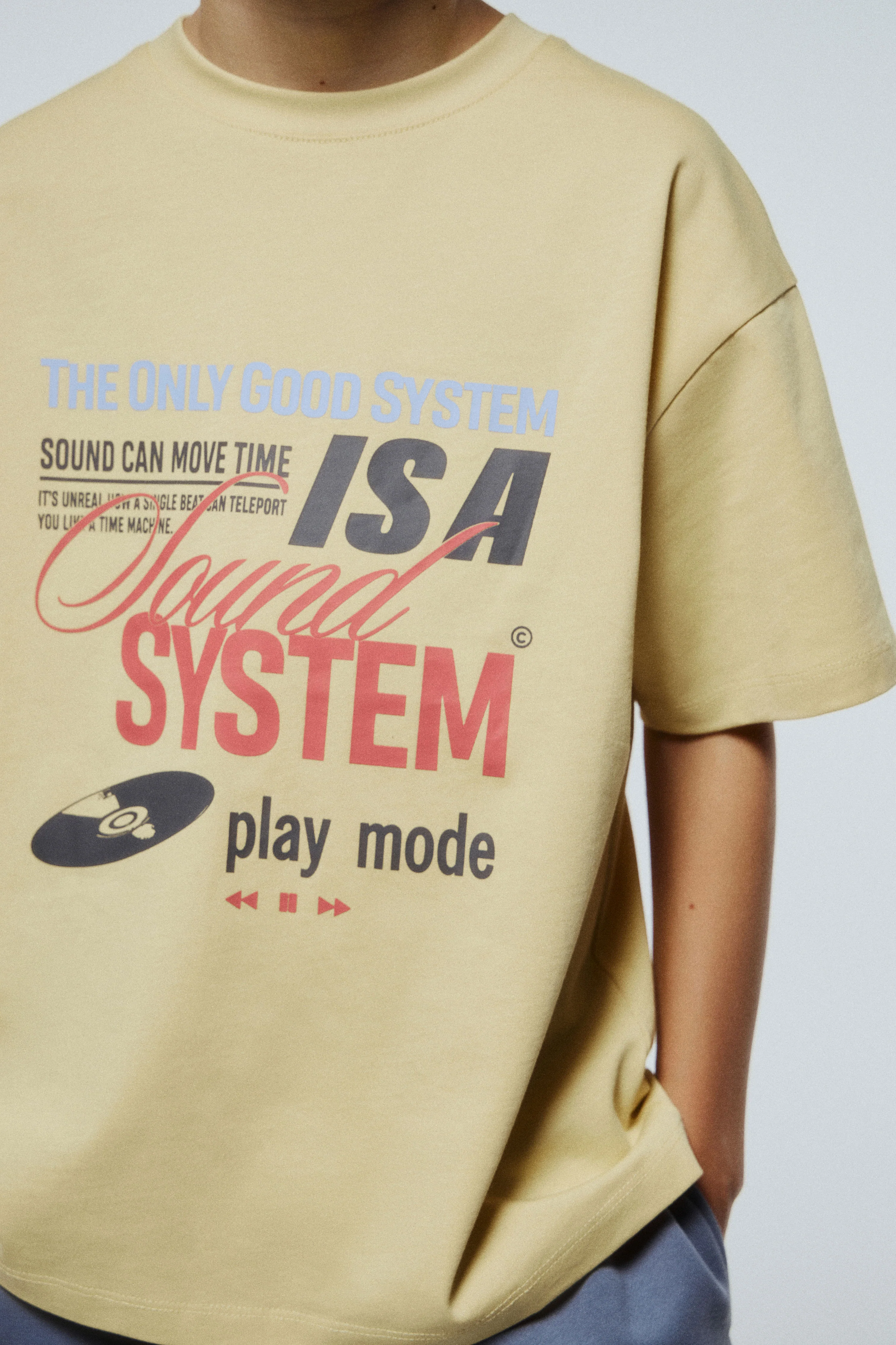 PRINT-MOTIF COTTON T-SHIRT - Image 3