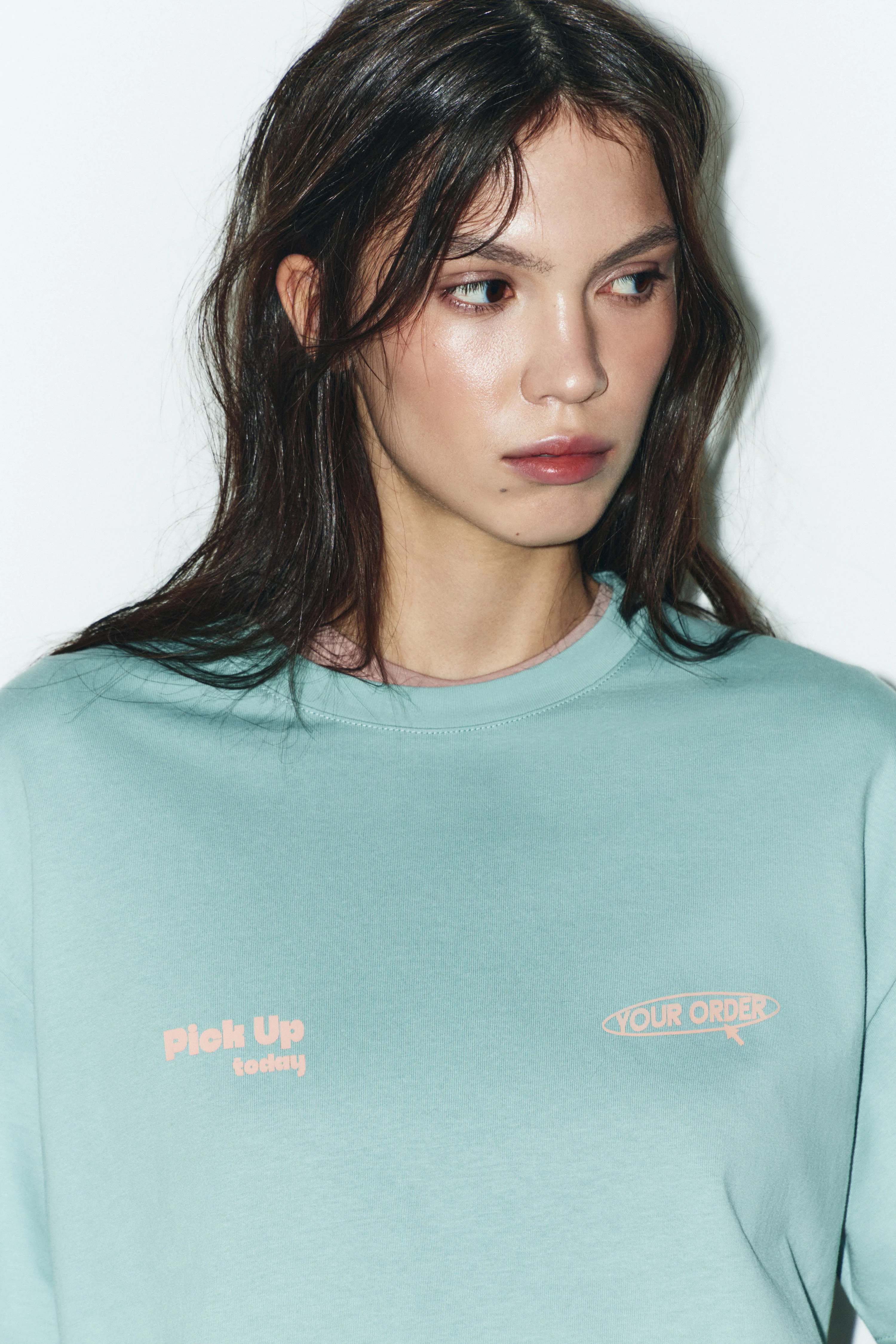 PRINT-MOTIF COTTON T-SHIRT