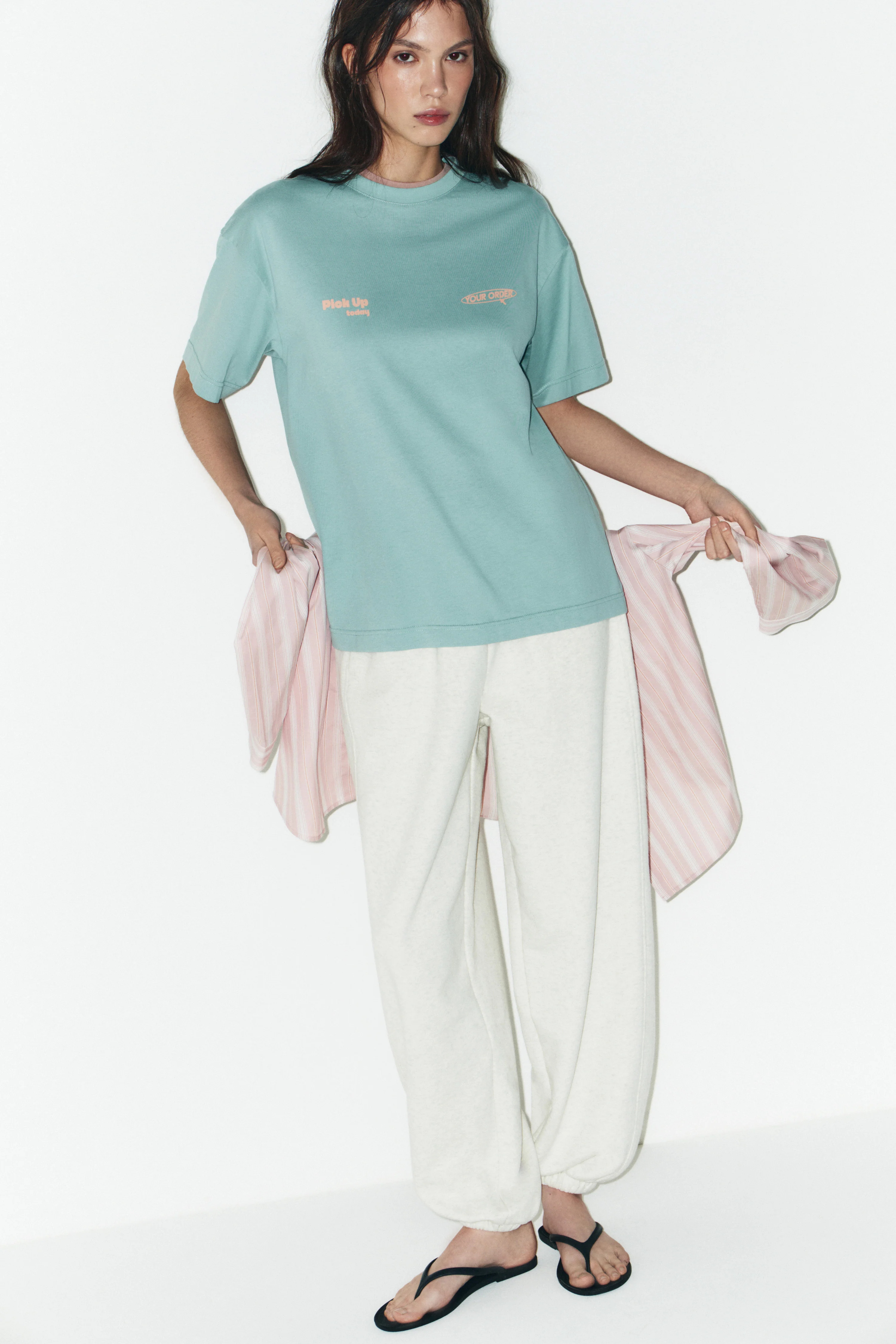 PRINT-MOTIF COTTON T-SHIRT - Image 4