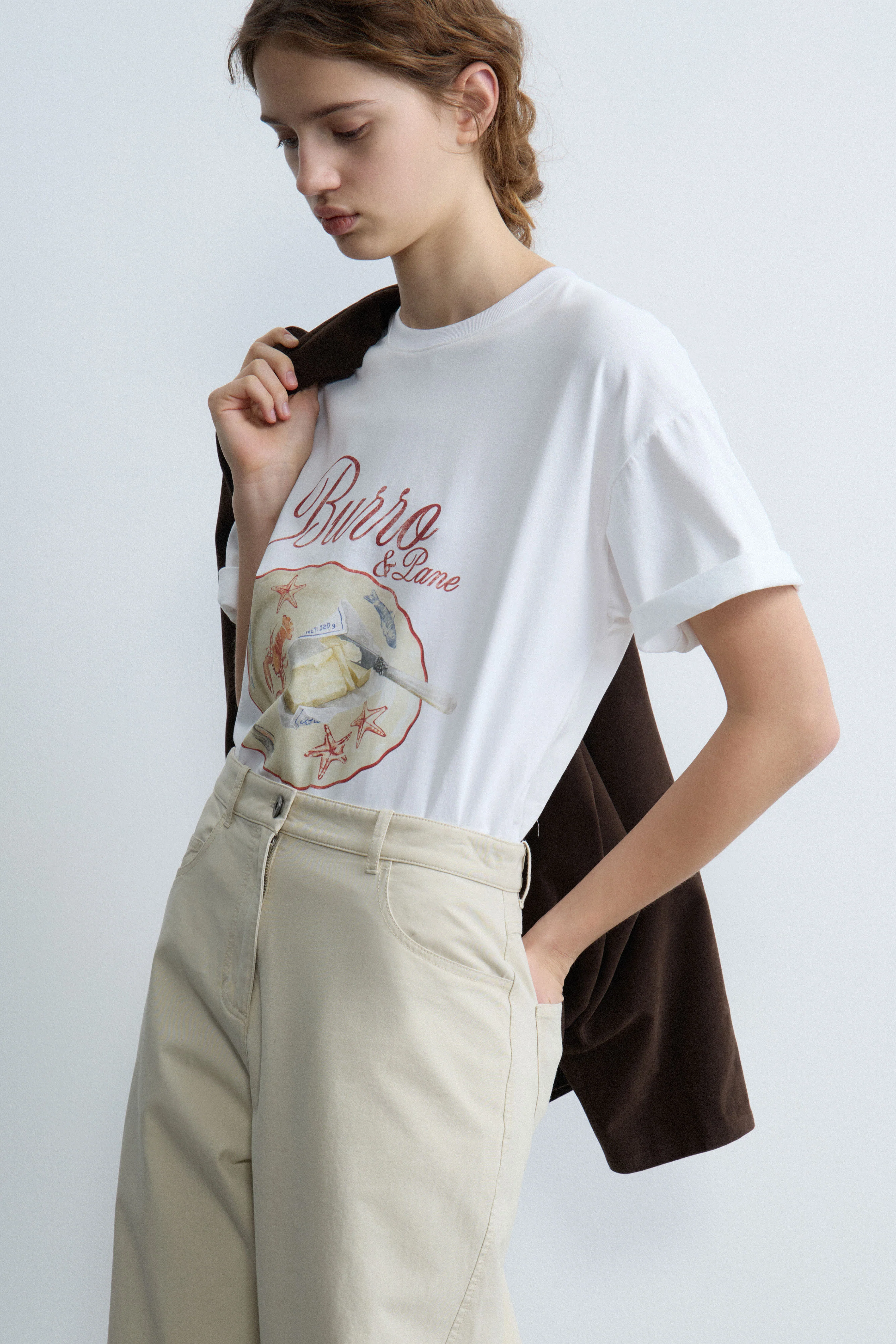 PRINT-MOTIF COTTON T-SHIRT - Image 3
