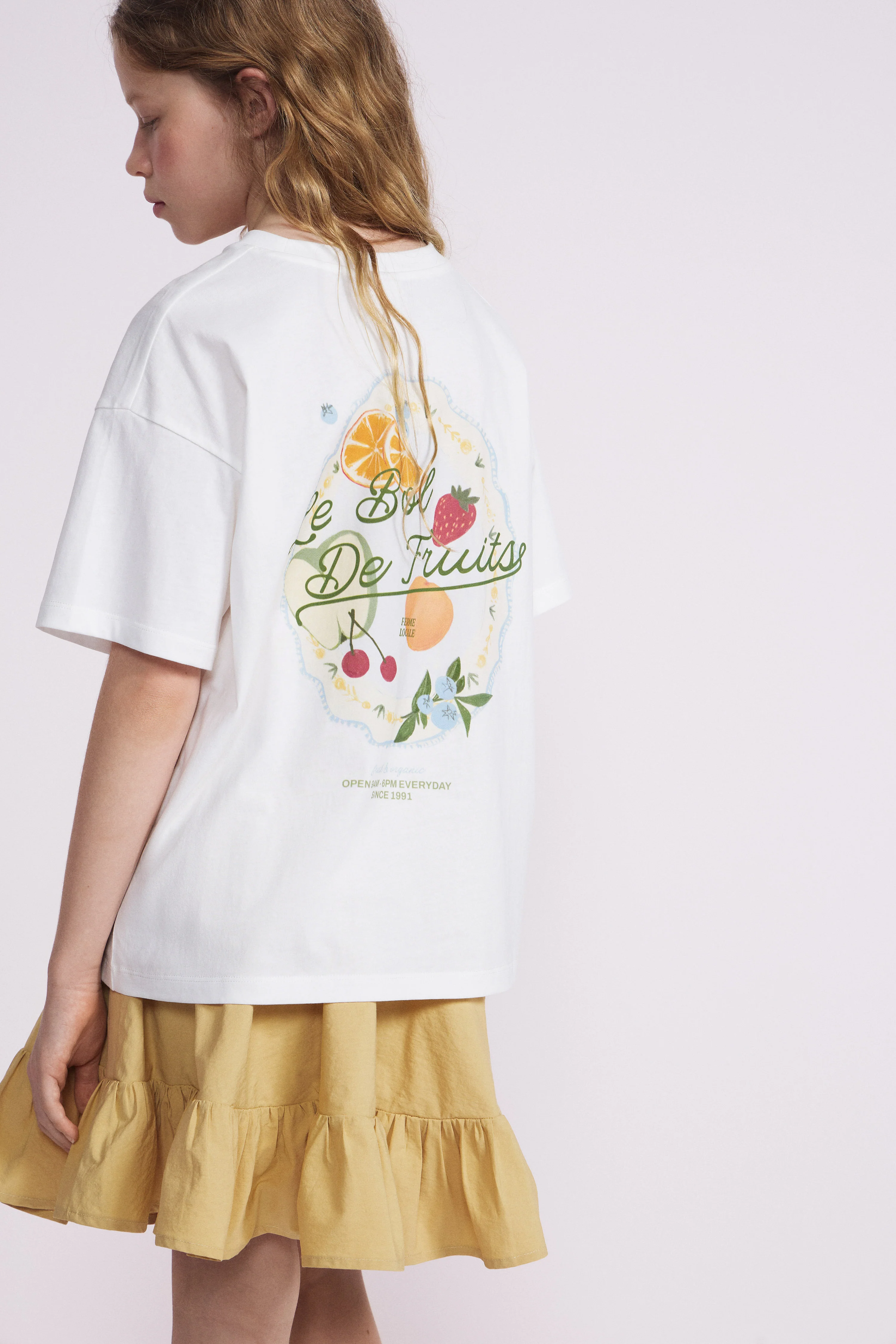 PRINT-MOTIF COTTON T-SHIRT