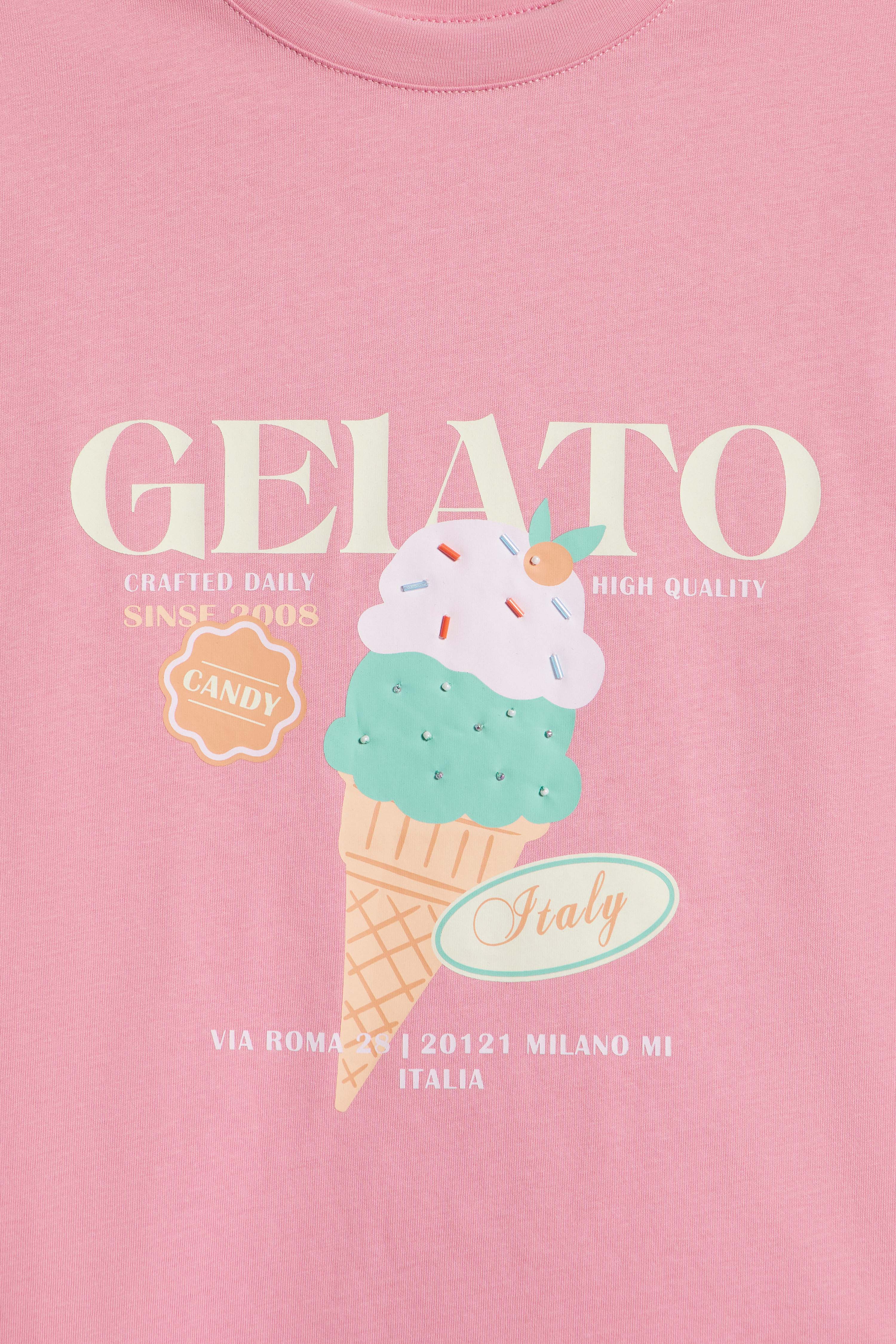 PRINT-MOTIF COTTON T-SHIRT - Image 6
