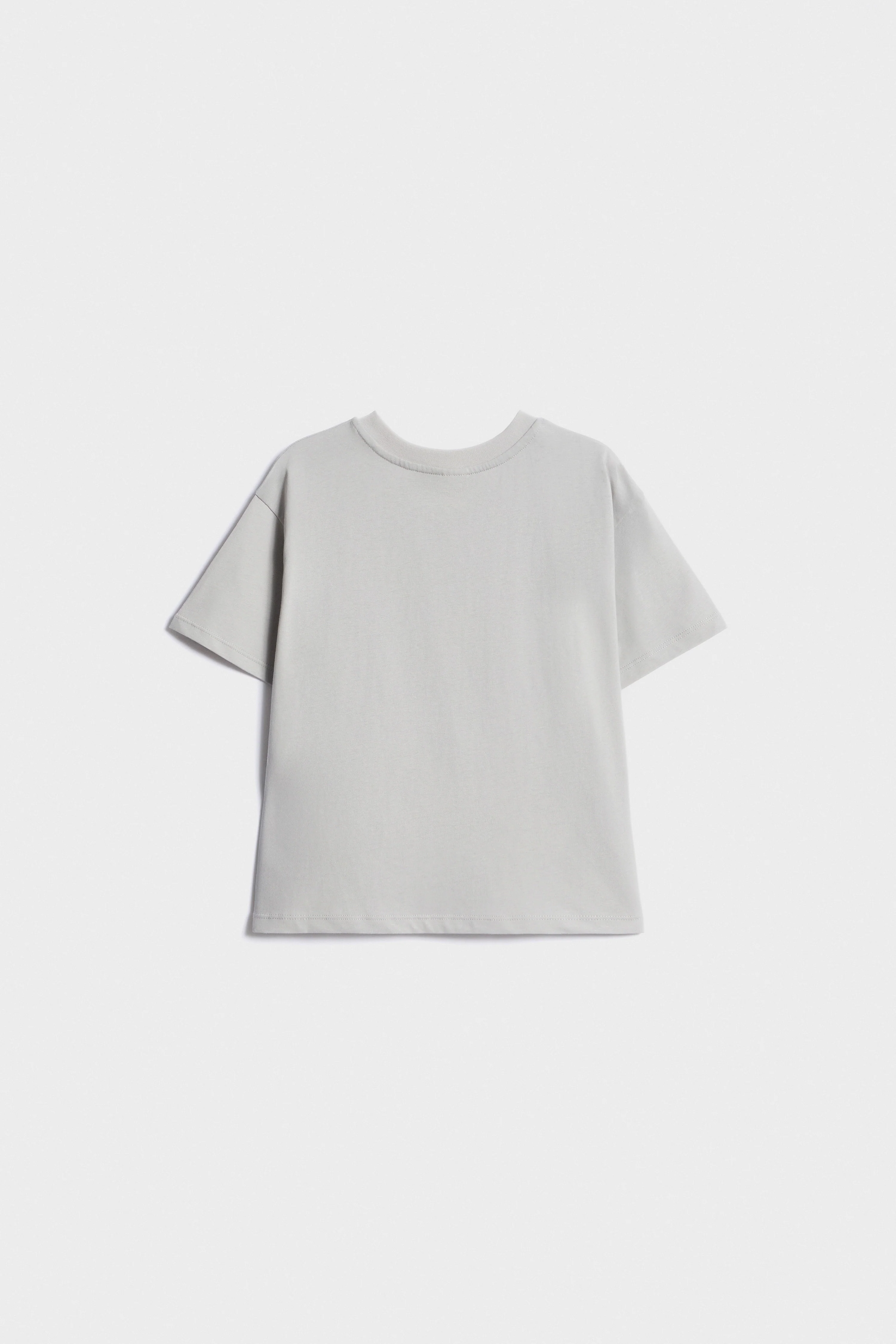 PRINTED COTTON T-SHIRT WITH PATCH - Image 4