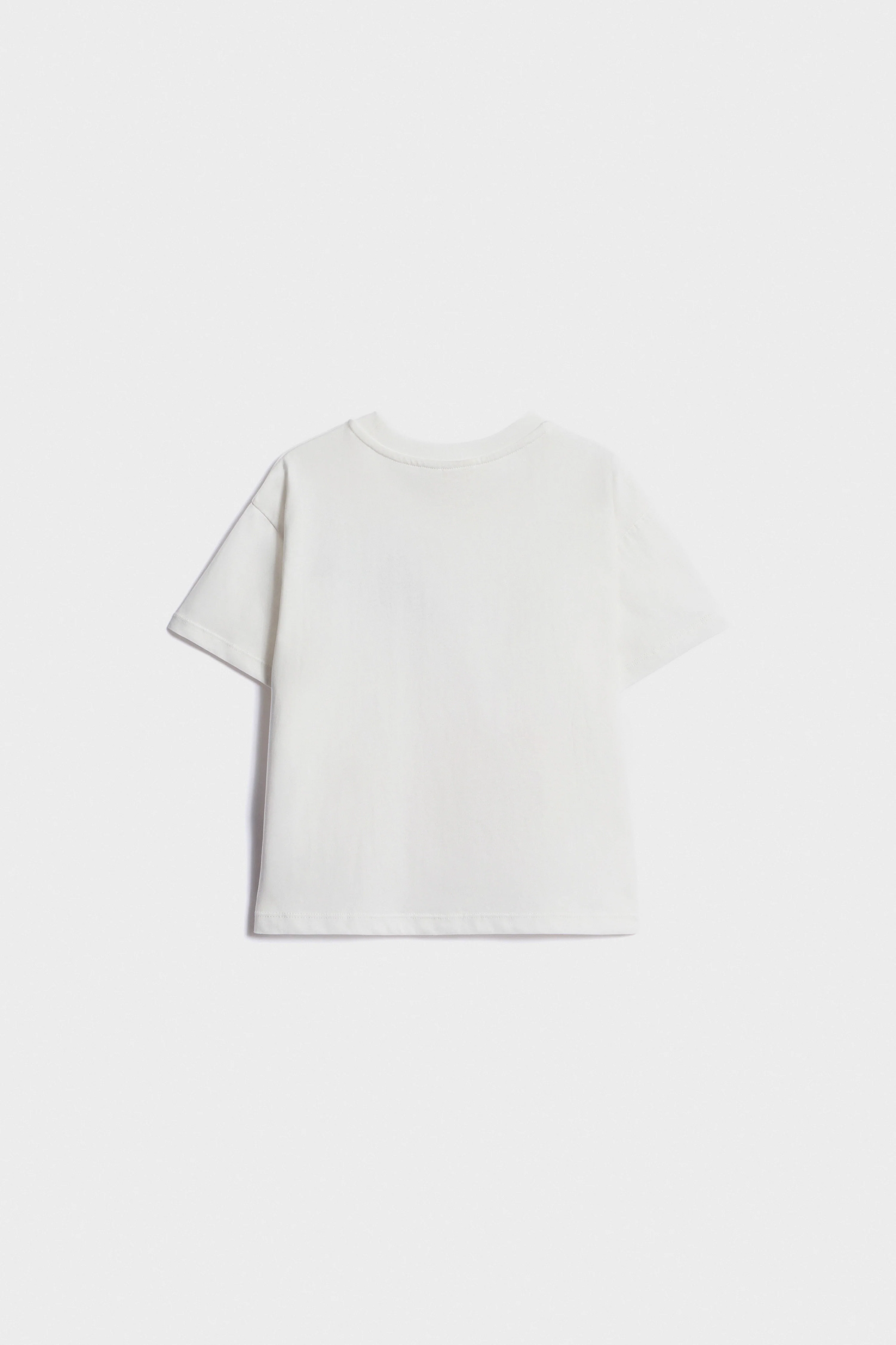 PRINTED COTTON T-SHIRT WITH PATCH - Image 5