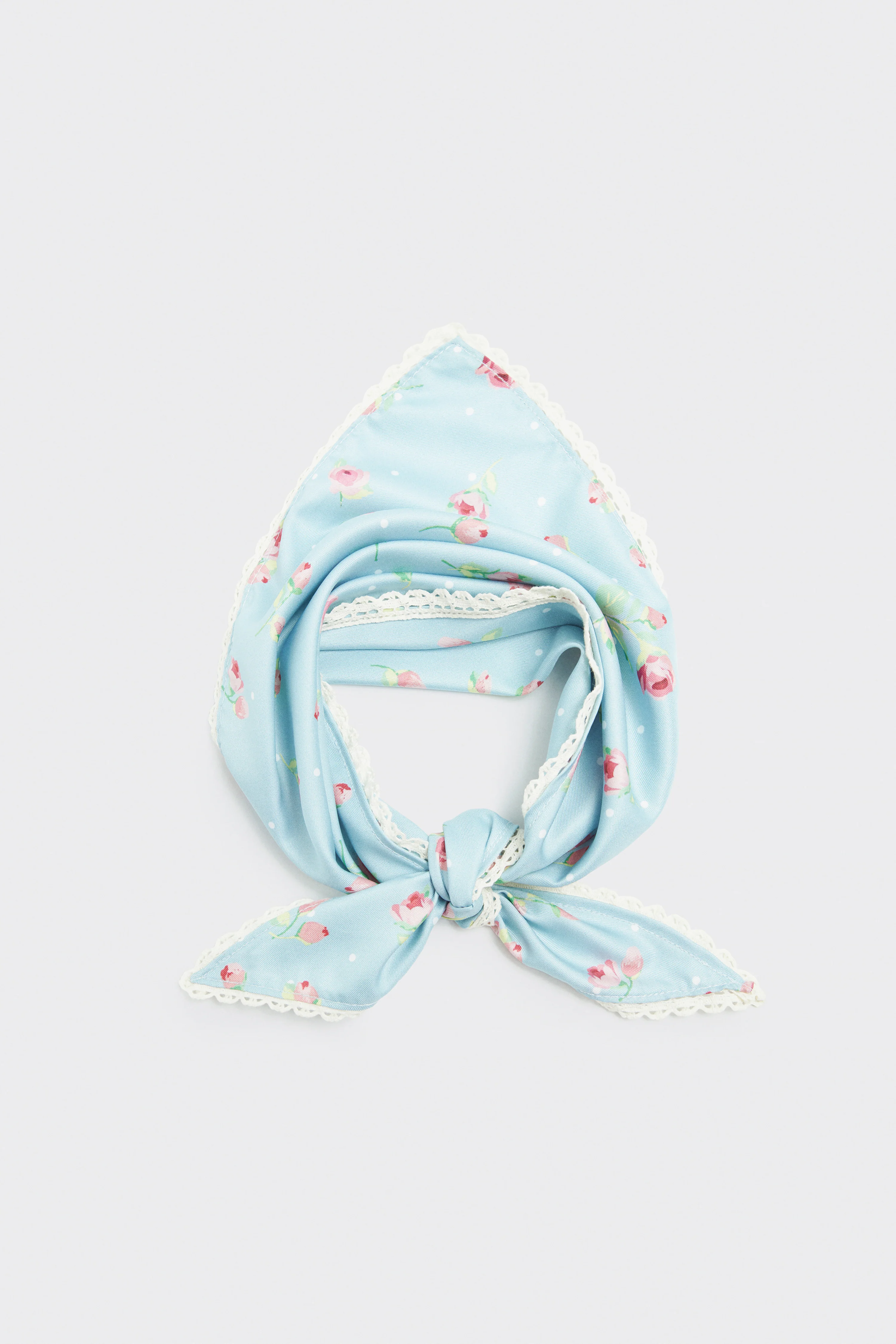PRINTED TRIANGLE SCARF - Image 3