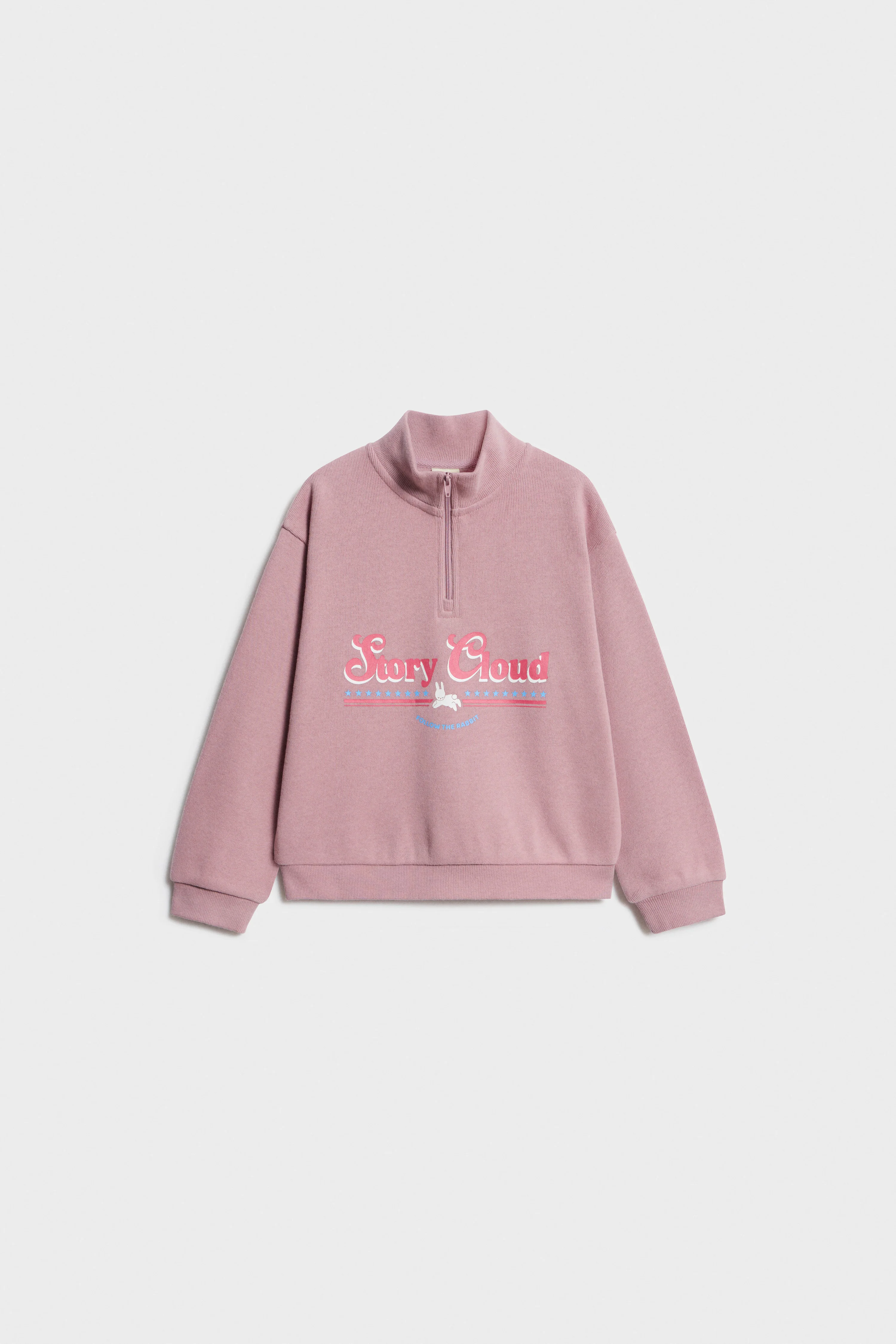 PRINTED ZIP-TOP SWEATSHIRT - Image 4