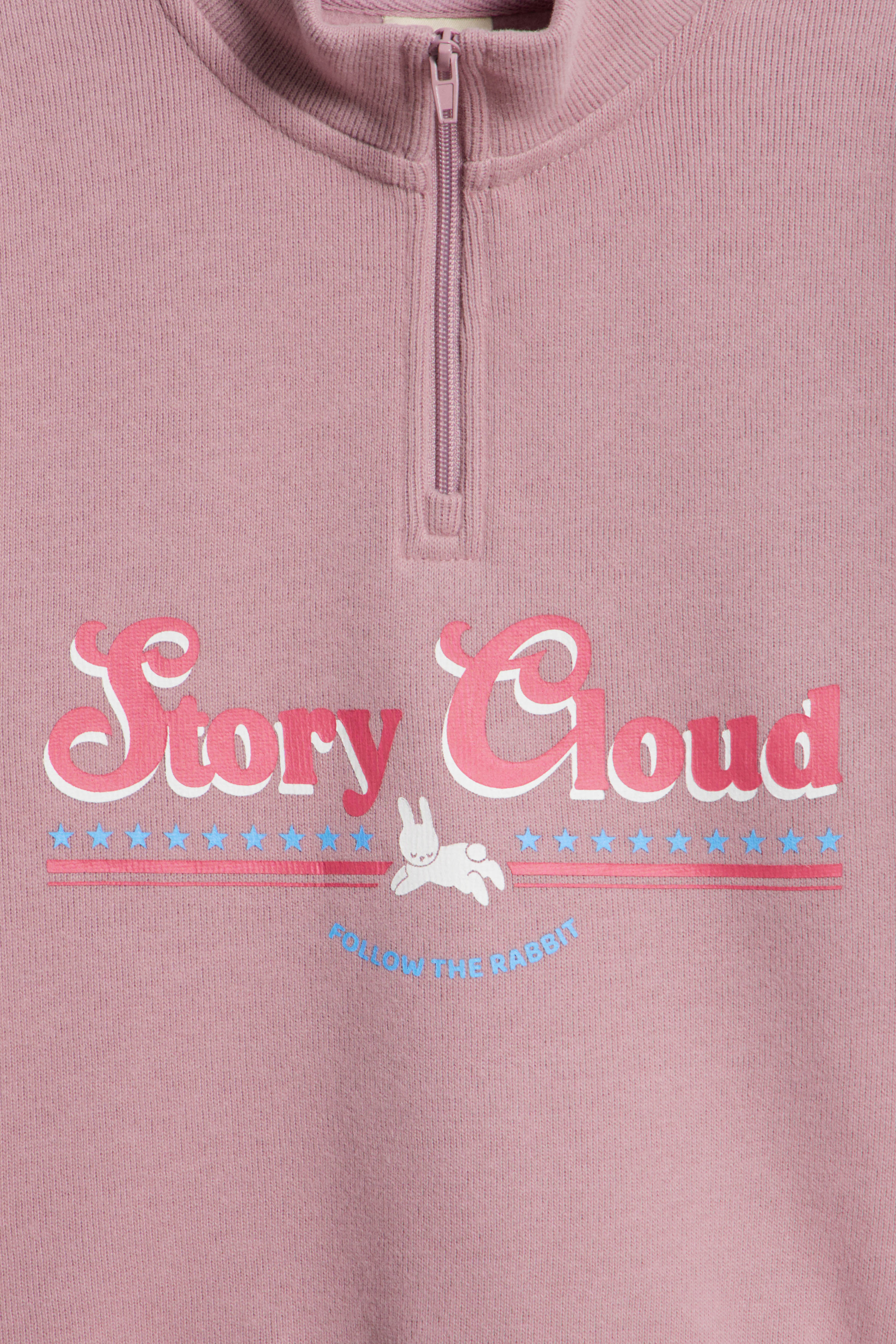 PRINTED ZIP-TOP SWEATSHIRT - Image 6