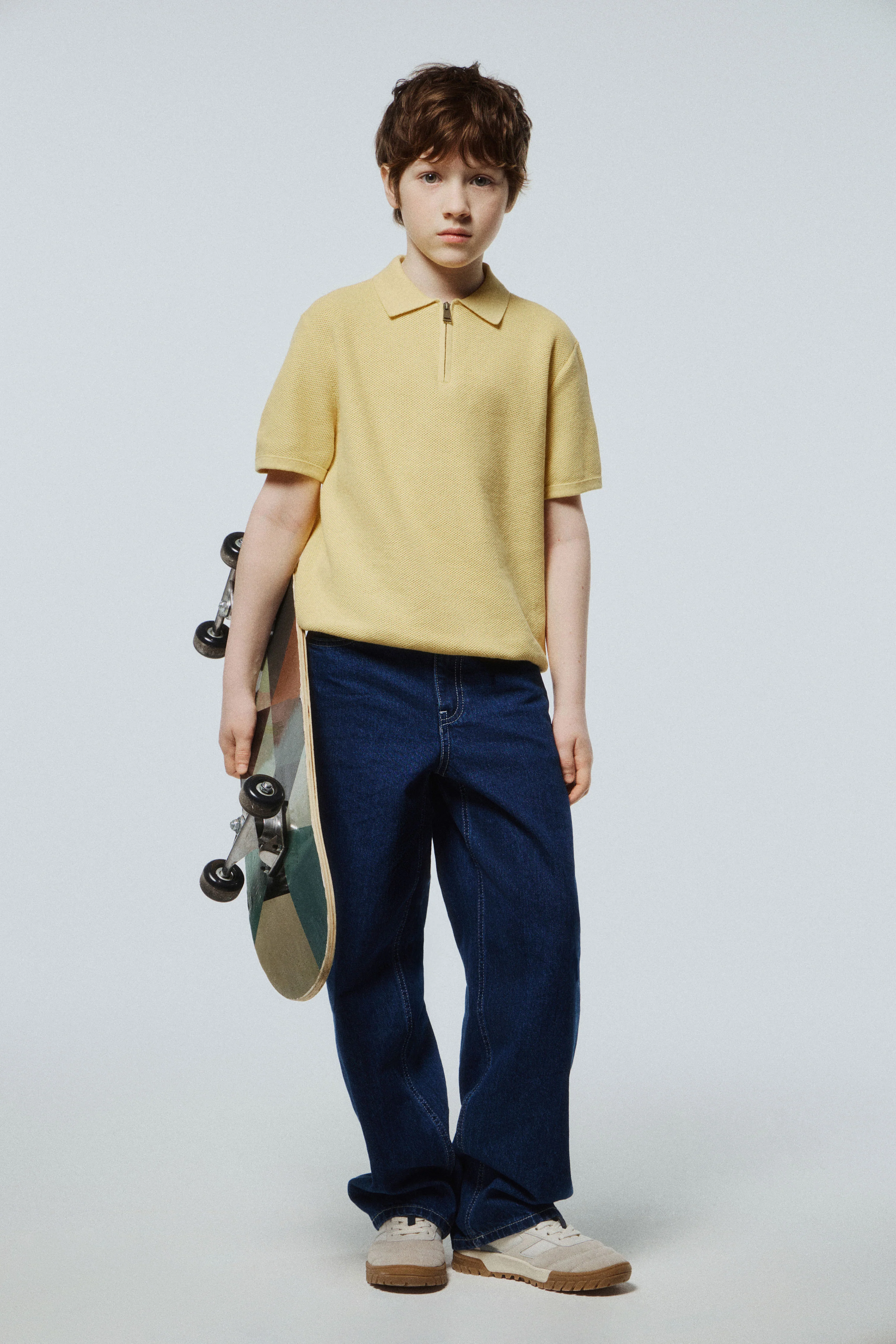 COTTON KNIT POLO JUMPER - Image 2