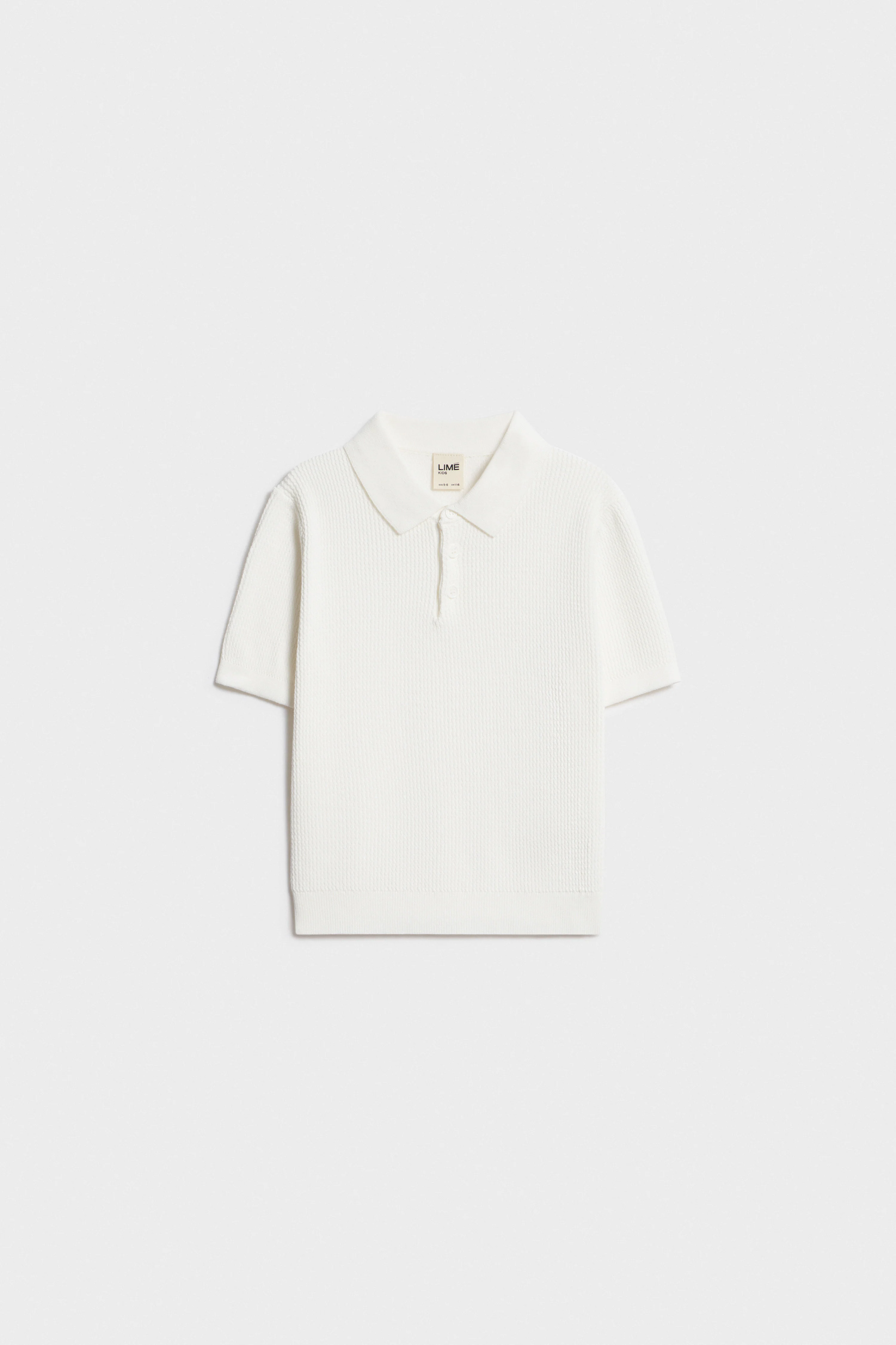 COTTON KNIT POLO JUMPER - Image 3