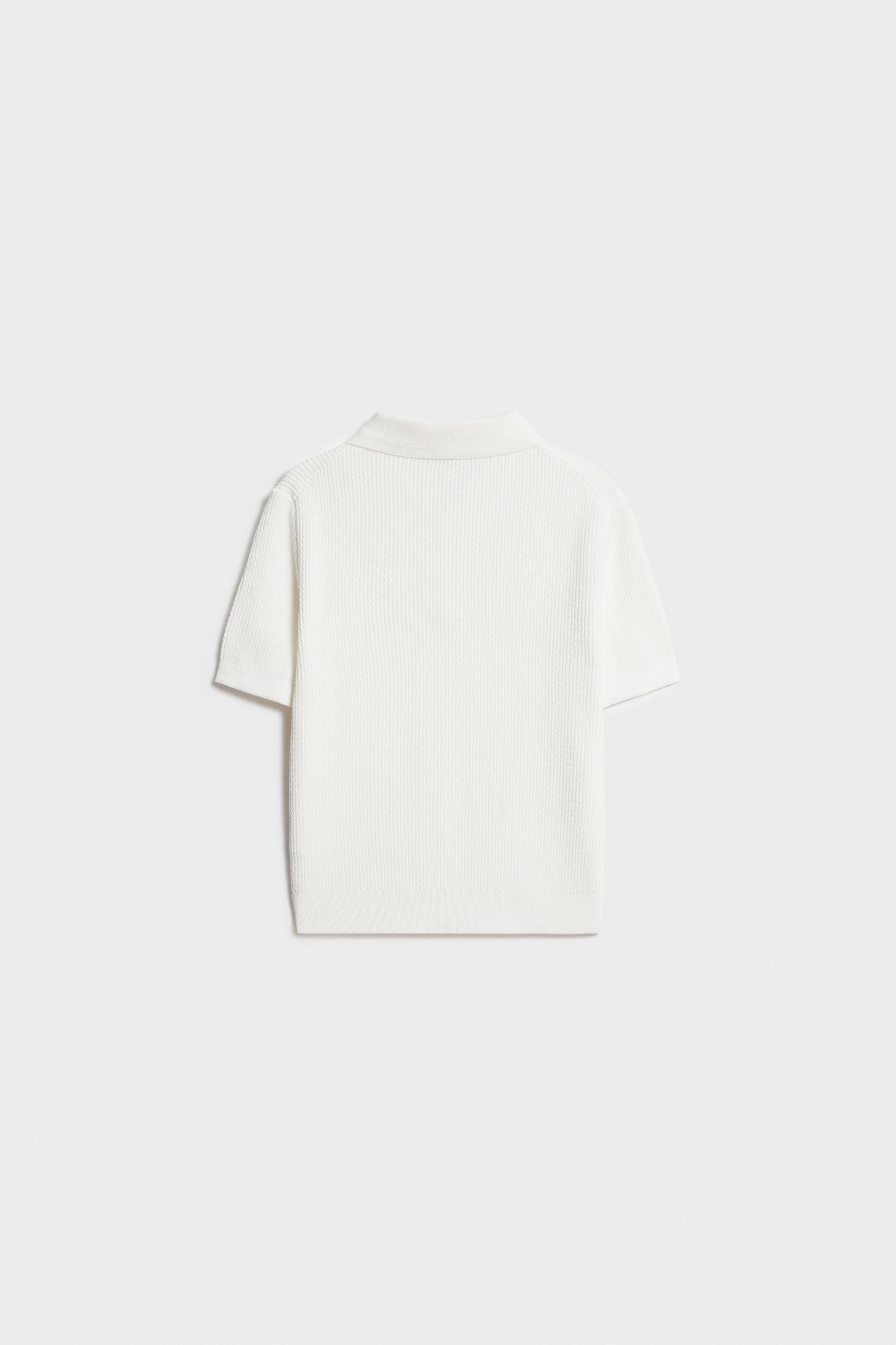 COTTON KNIT POLO JUMPER - Image 4