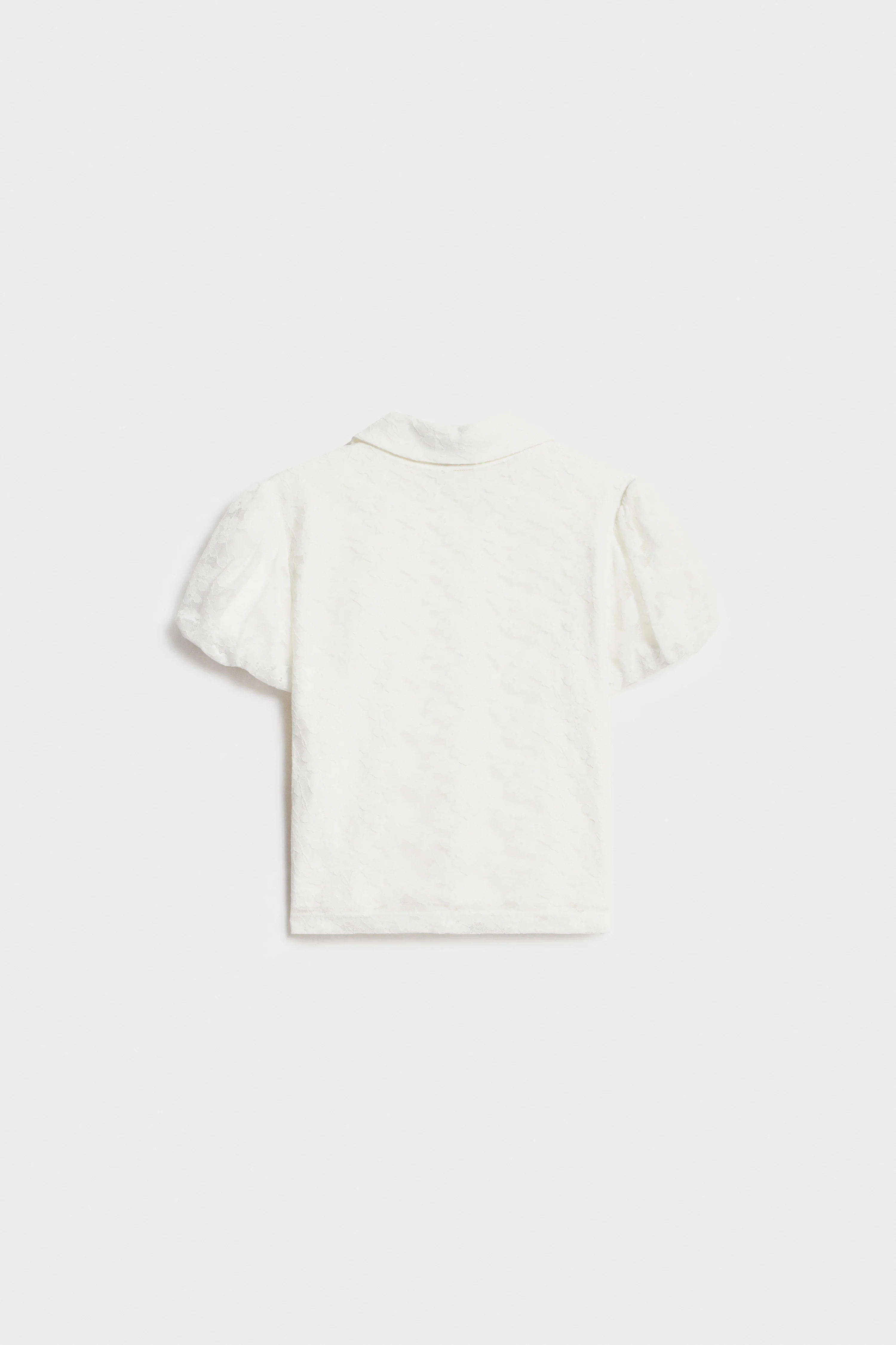 PUFF-SLEEVE LACE SHIRT - Image 5