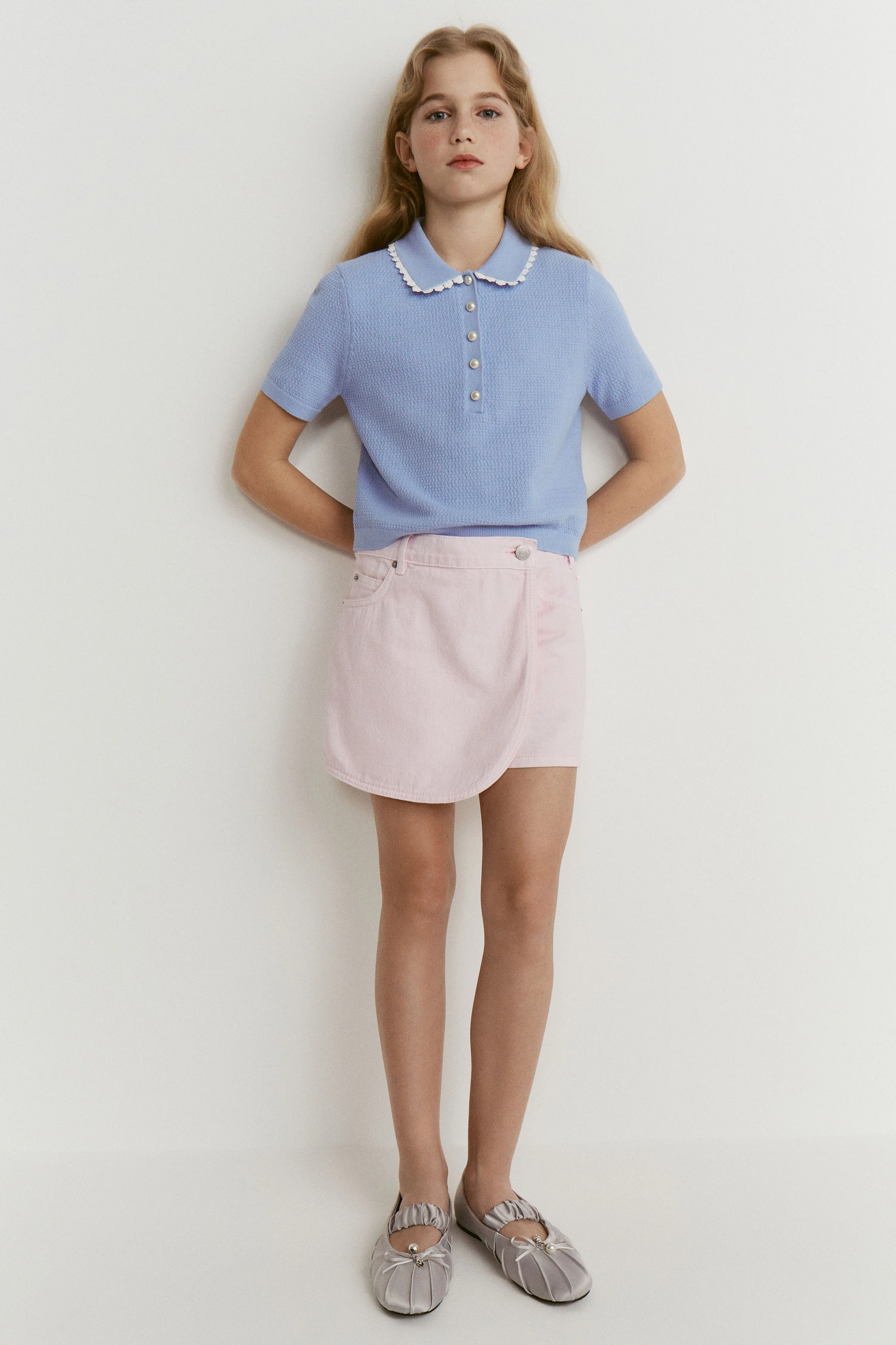 PURL-KNIT COTTON POLO - Image 2