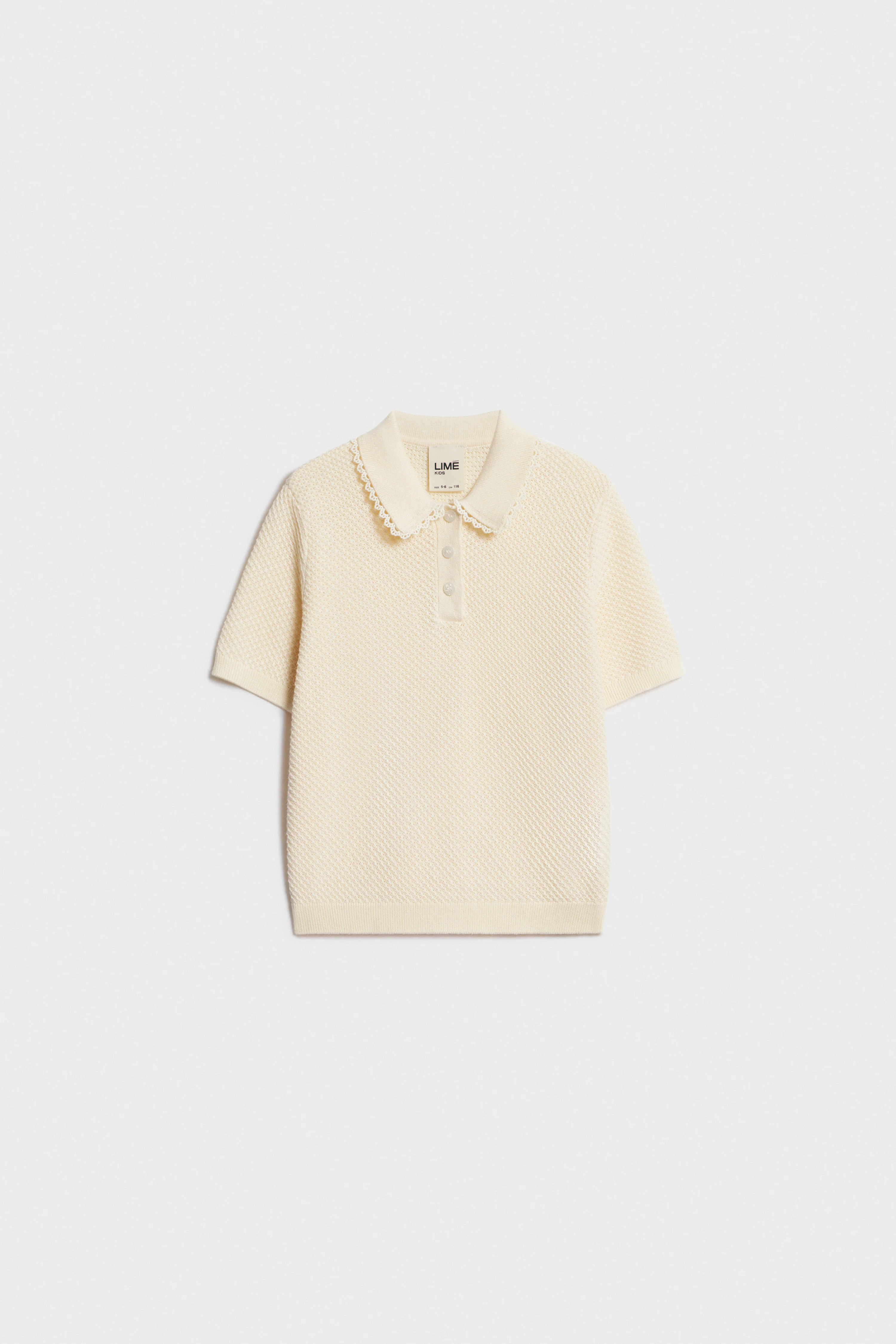 PURL-KNIT COTTON POLO - Image 3