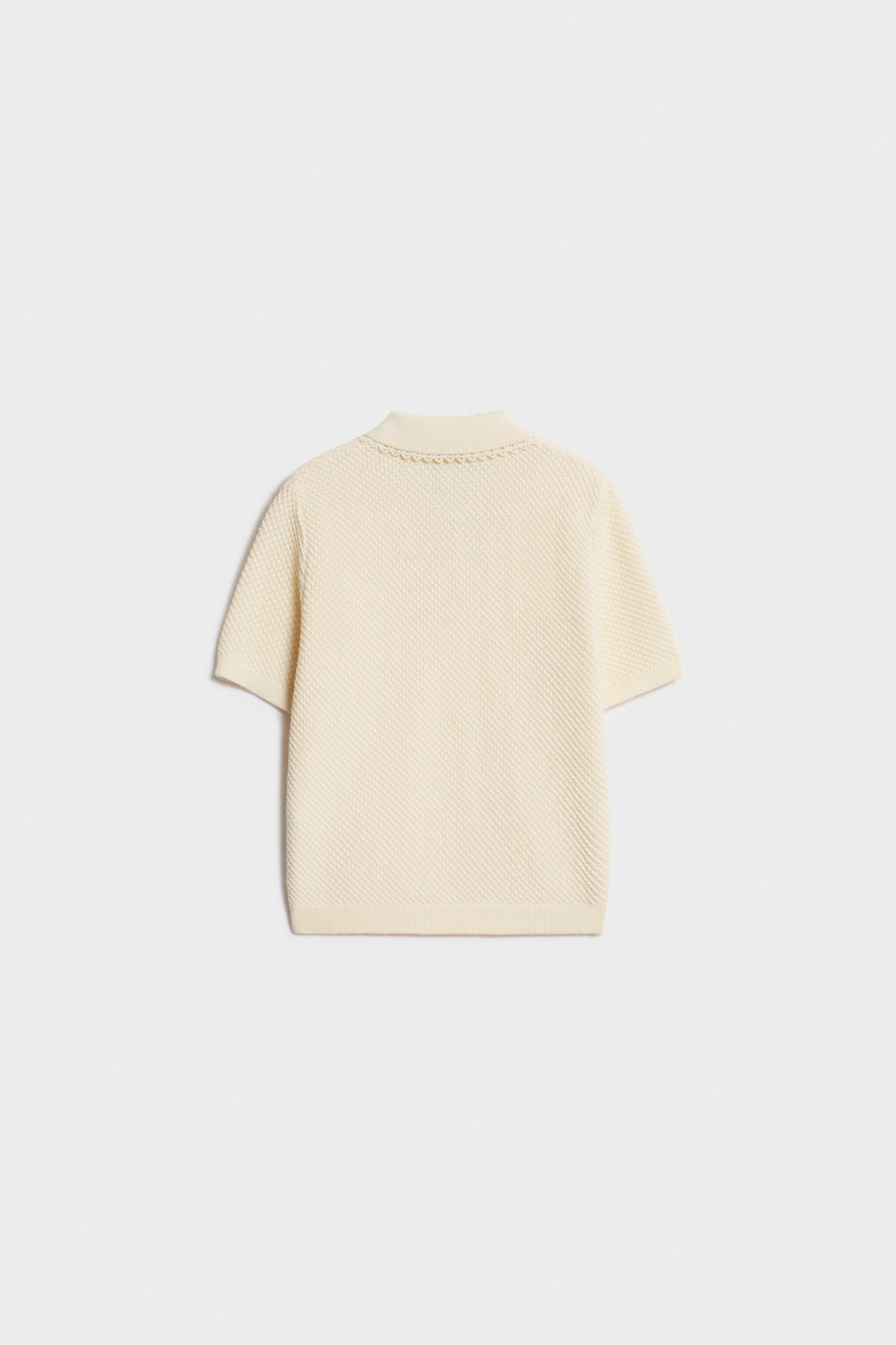 PURL-KNIT COTTON POLO - Image 4