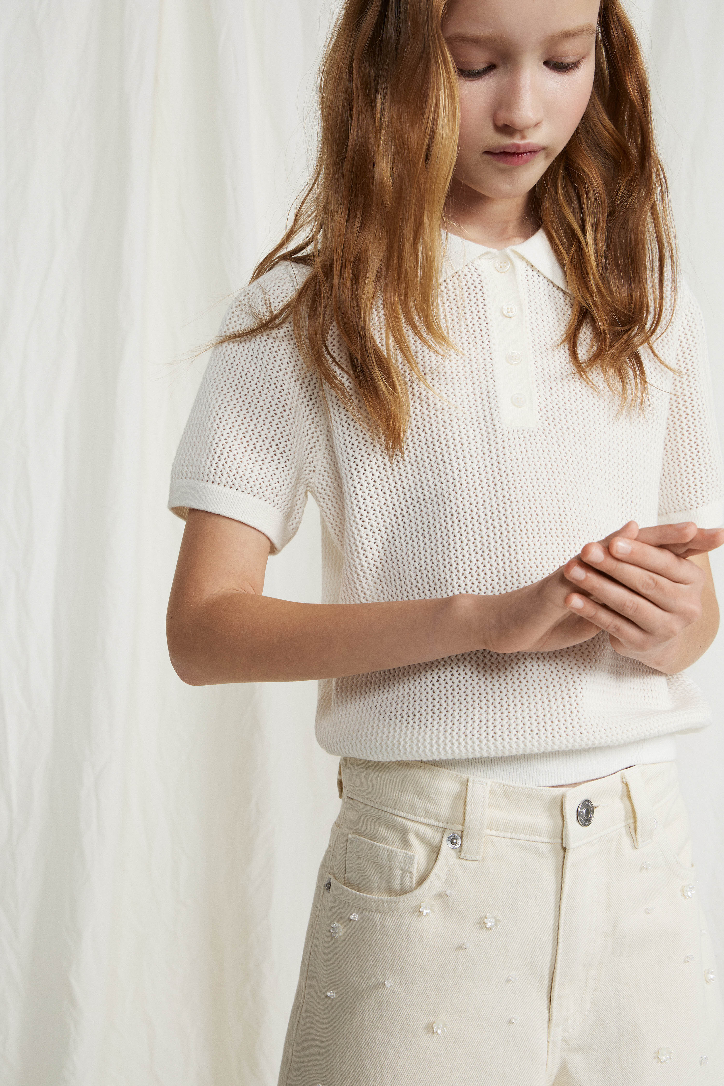 PURL-KNIT POLO JUMPER - Image 3