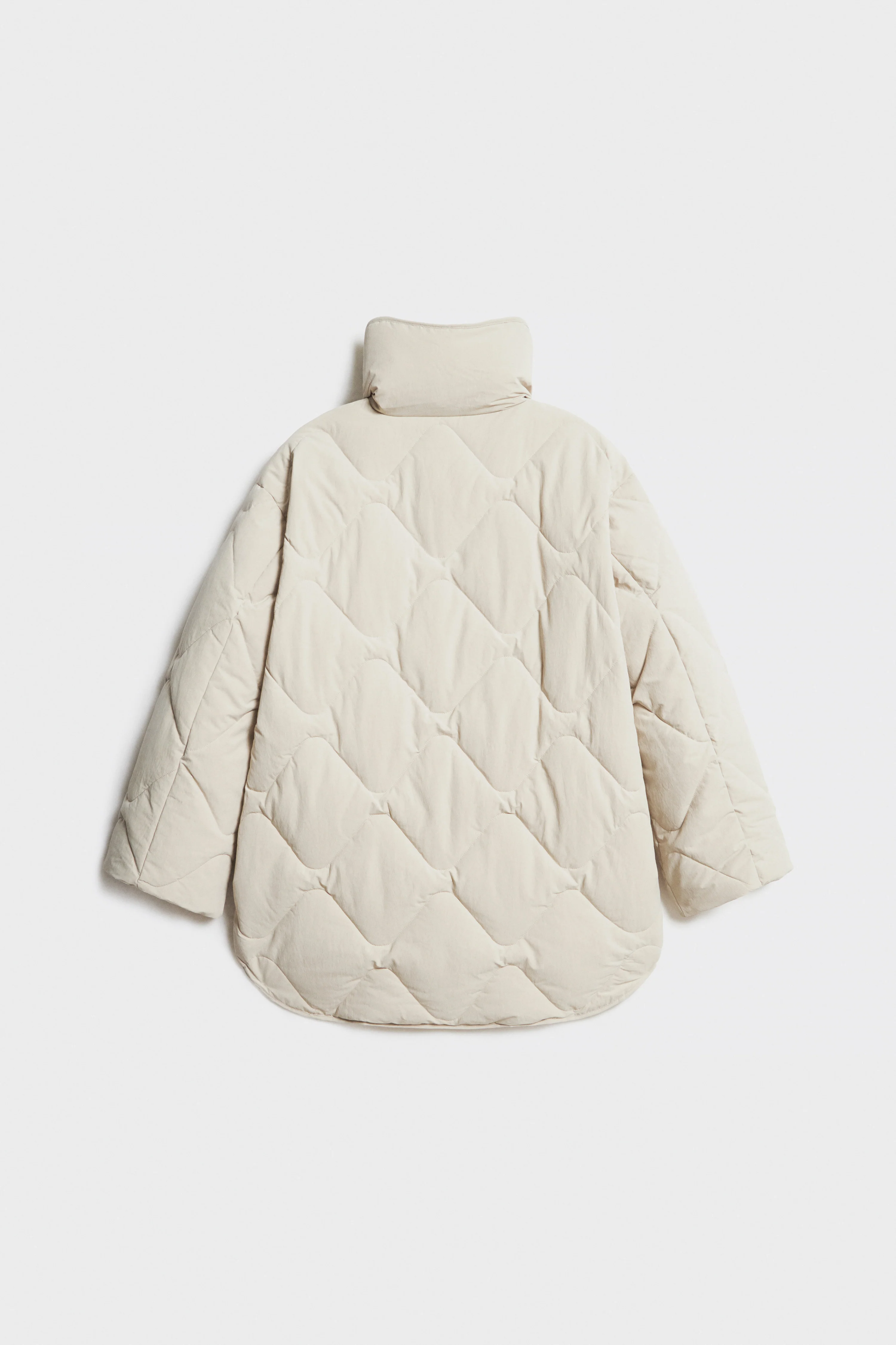 QUILTED JACKET WITH FALSE SHEARING COLLAR - Image 6
