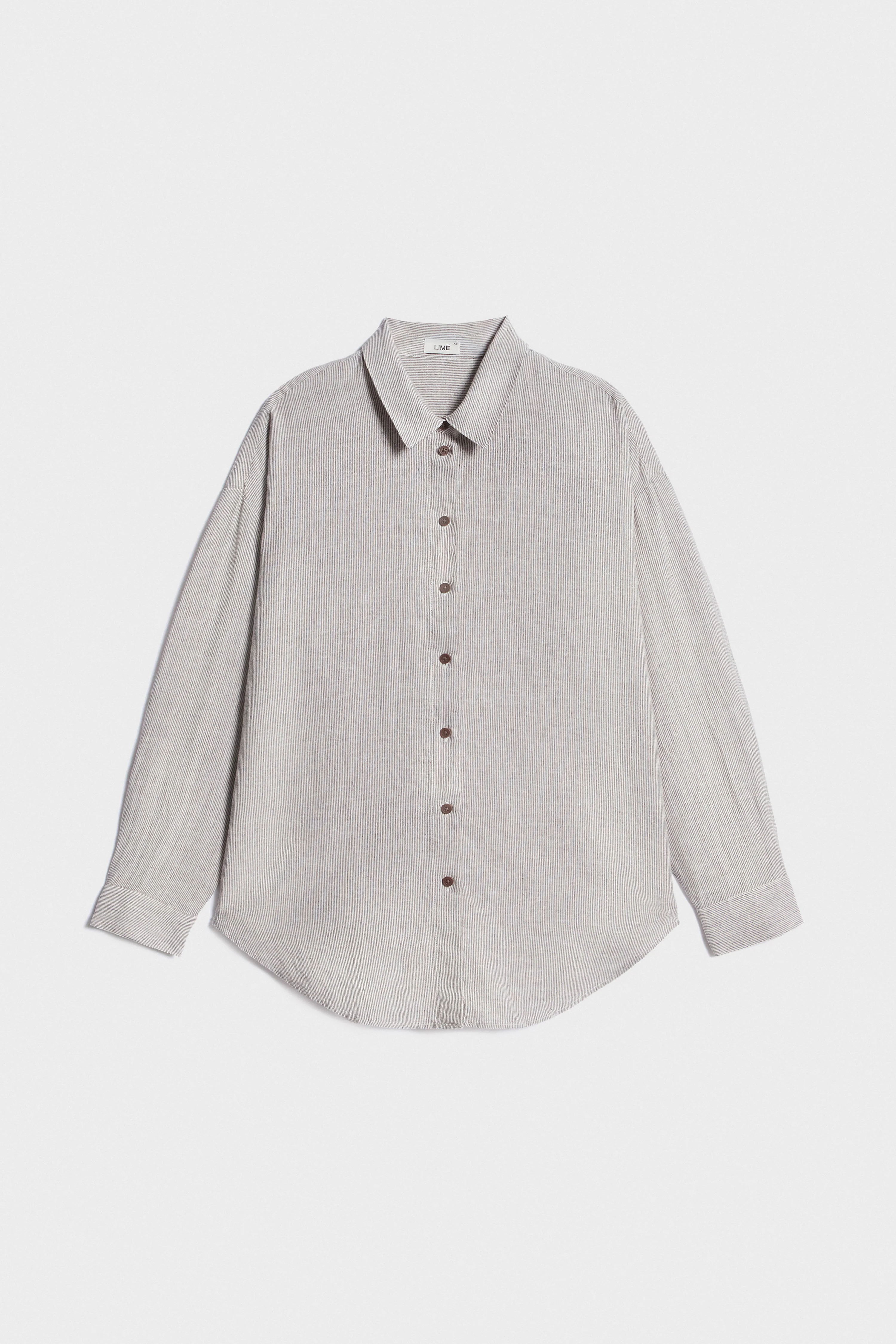 REGULAR-FIT LINEN-COTTON SHIRT - Image 4