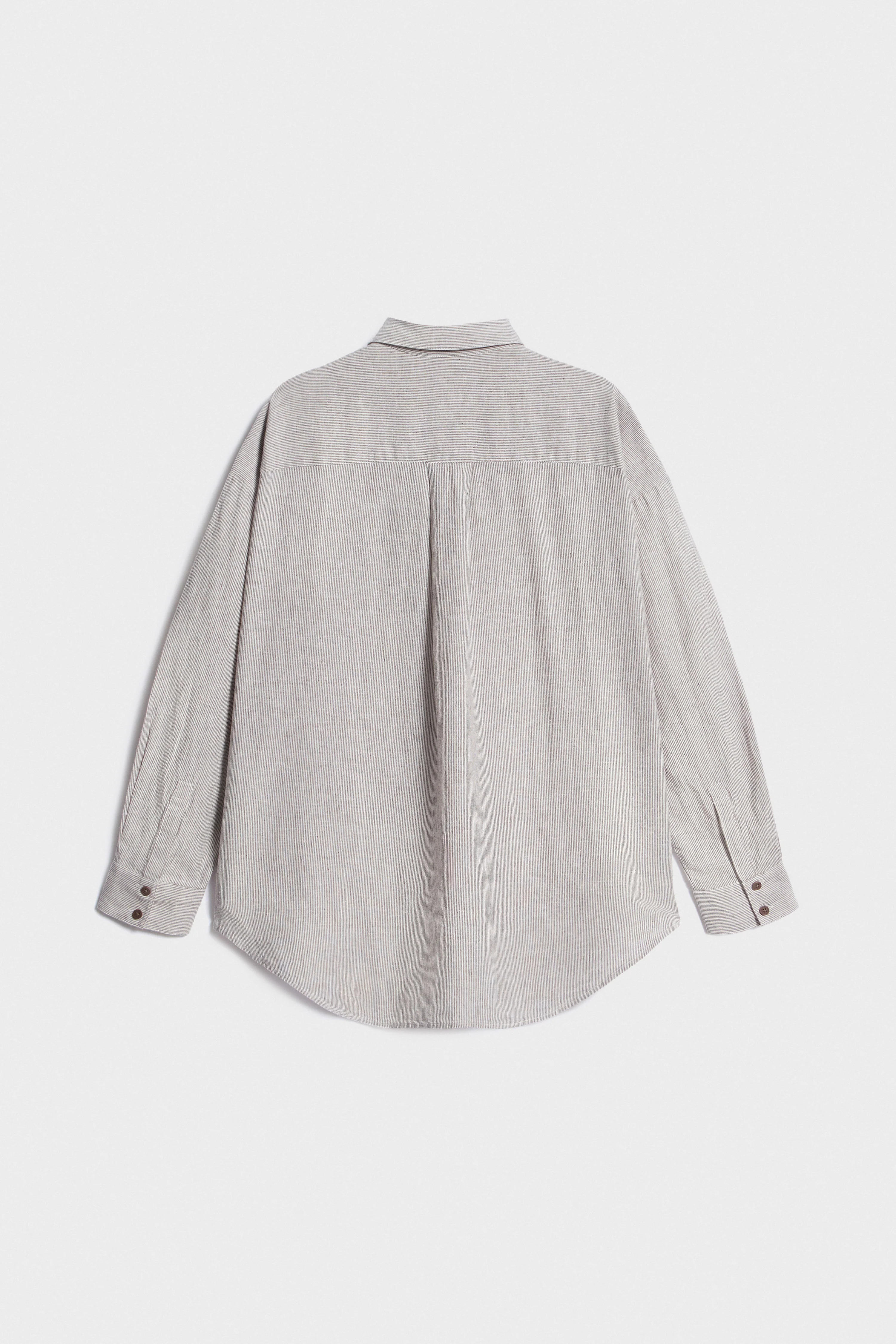 REGULAR-FIT LINEN-COTTON SHIRT - Image 5